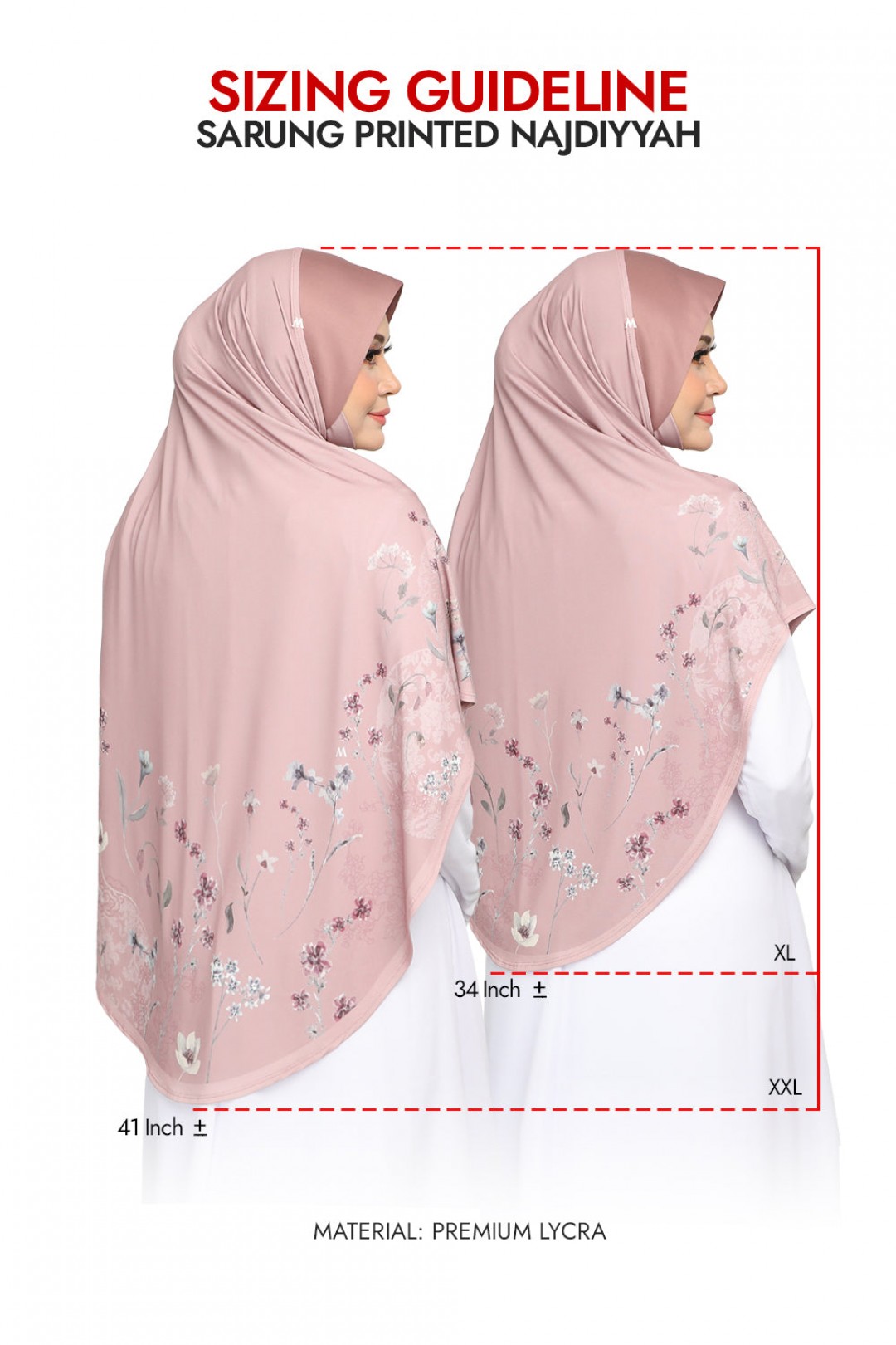 Sarung Printed Najdiyyah Pale Mustard
