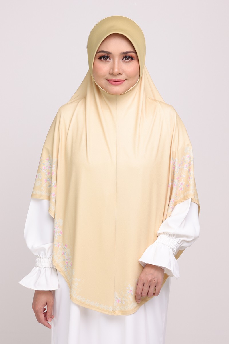 [AS-IS]-Sarung Printed Radiyyah Golden Vanilla
