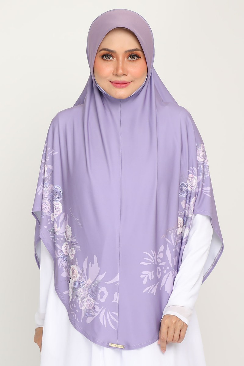 As-is Sarung Printed Zahra Mystic Purple
