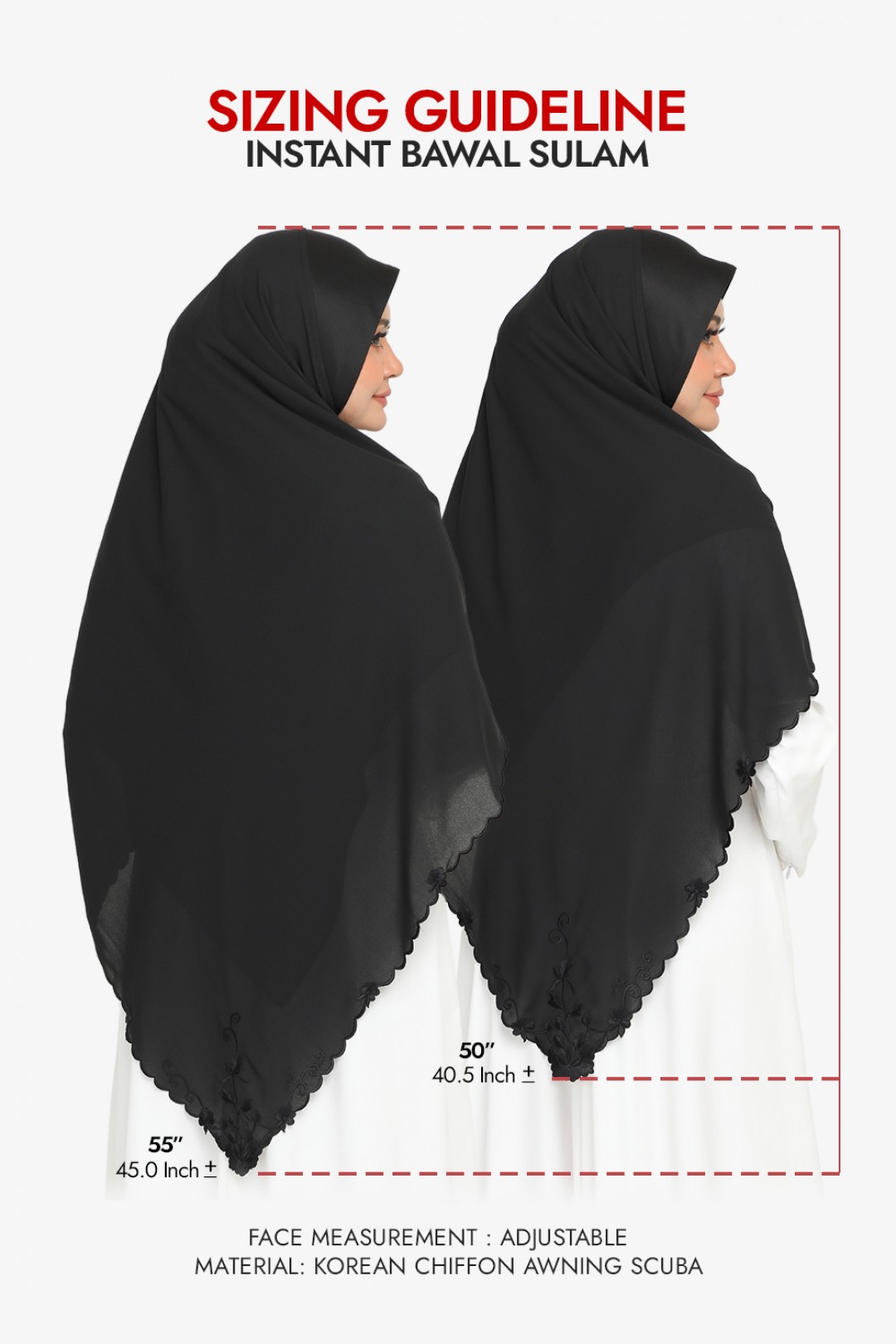 [AS-IS] - Instant Bawal Sulam Pearly White