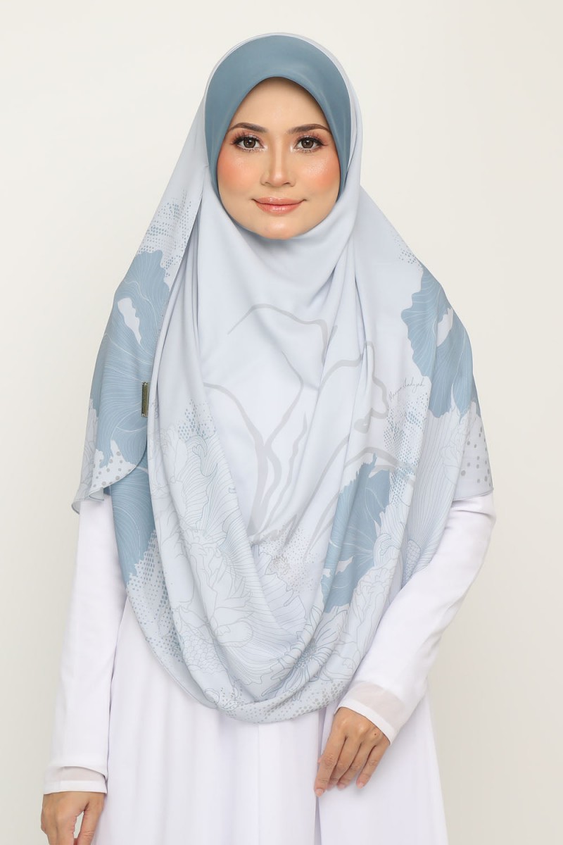 As-Is Instant Printed Awning Arwana Power Blue