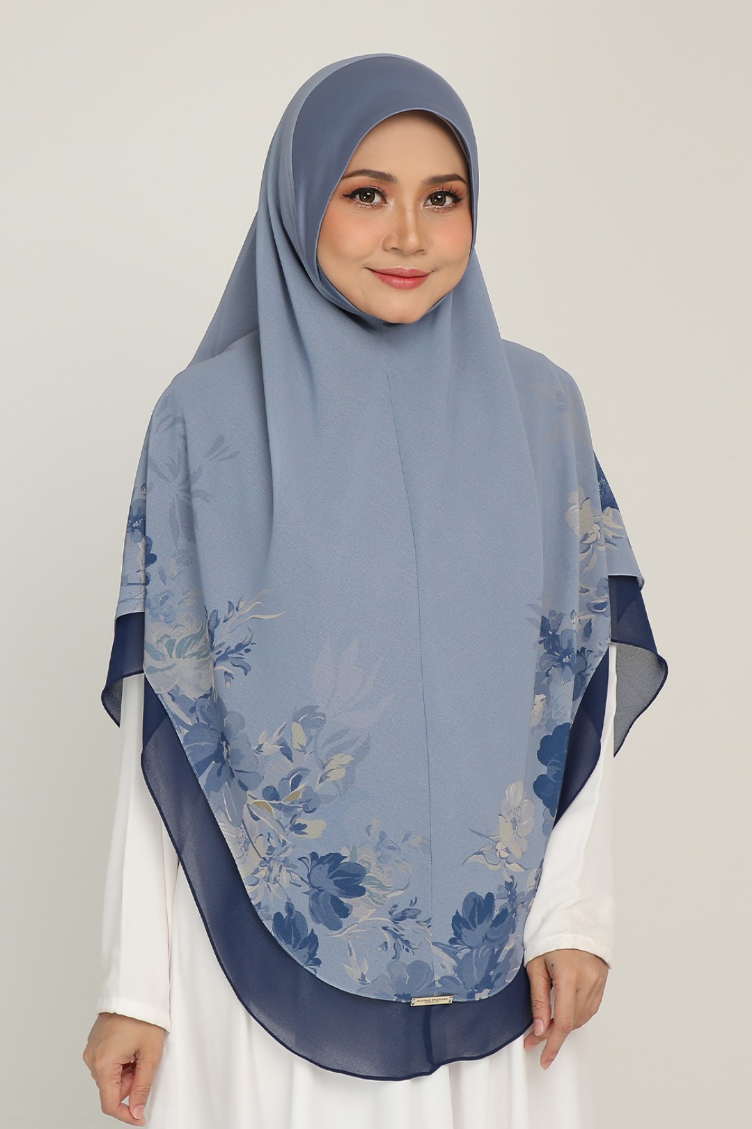 [AS-IS]-Sarung Printed Budi Prussian Blue