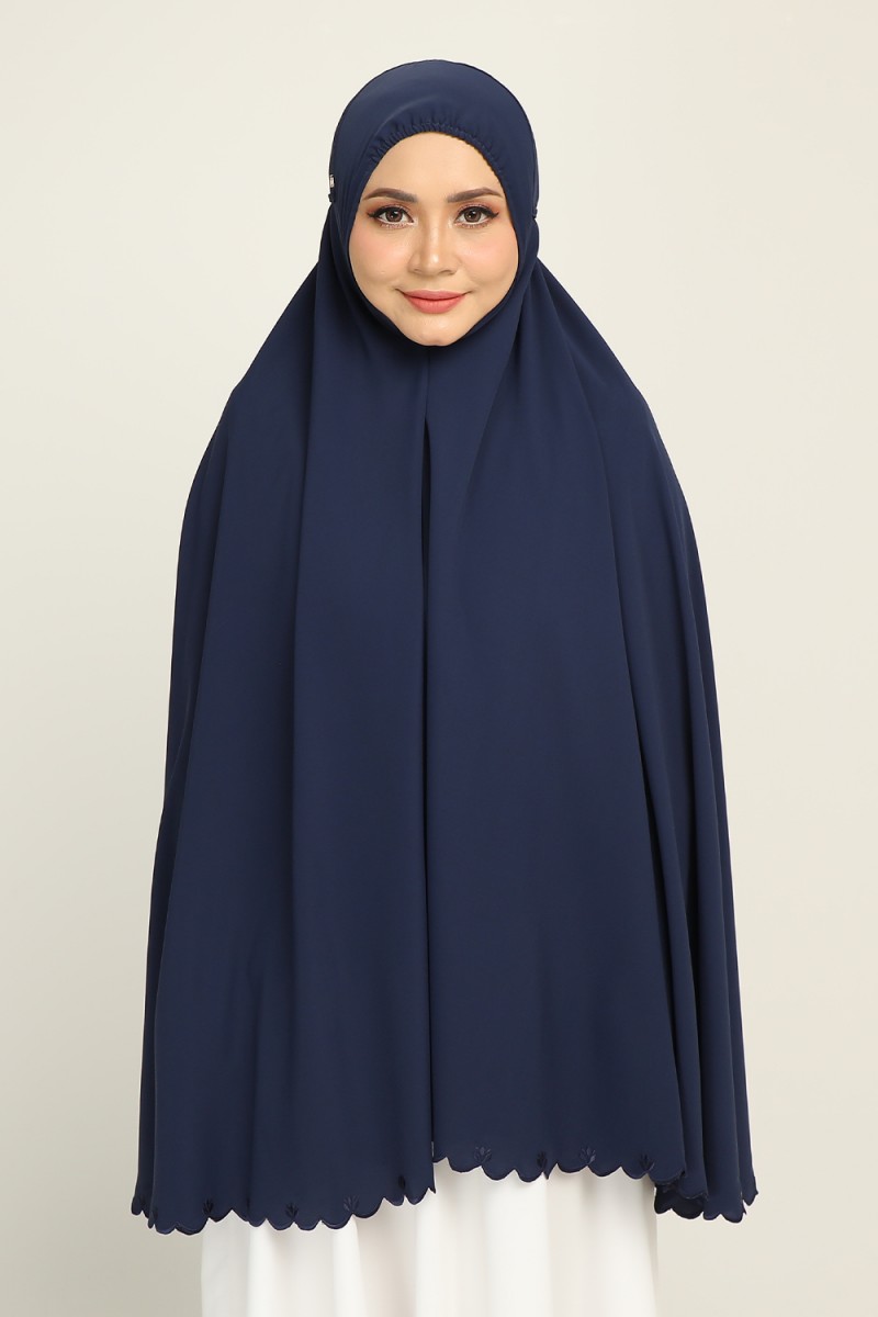 Mini Telekung Aminah Russian Blue
