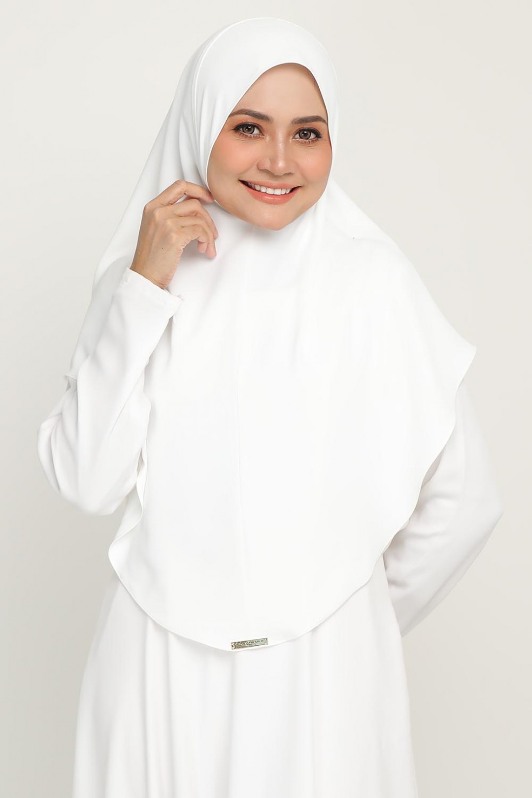Shawl Ummi White Cotton