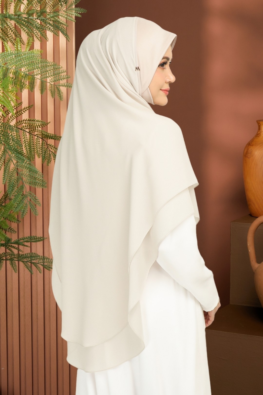 Khimar 2-Layer Maple Cream