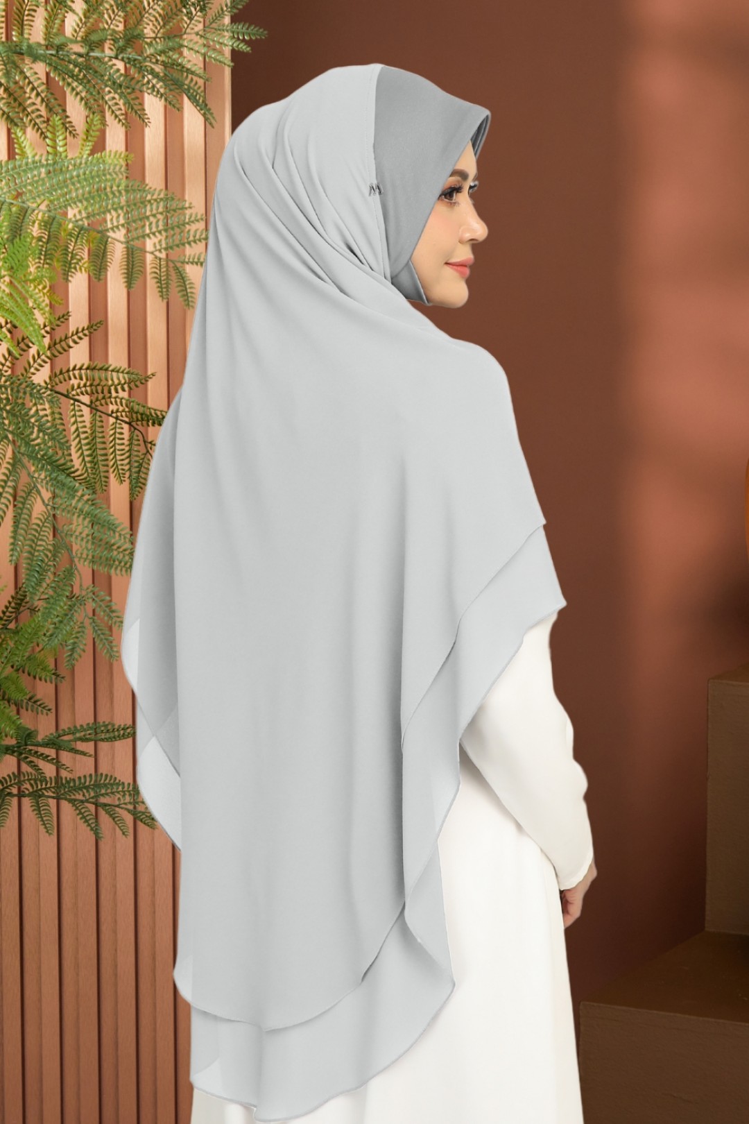 Khimar 2-Layer Rhino Grey