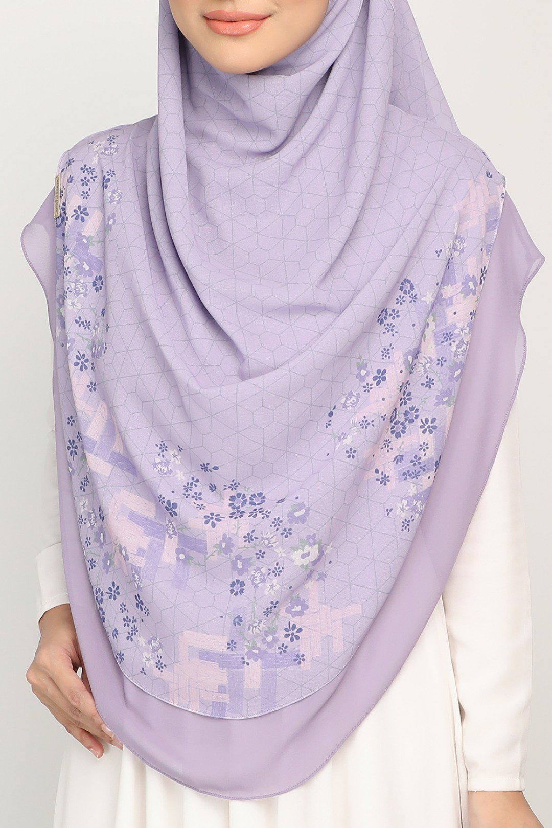 Umma Printed 2-Layer Silver Mist