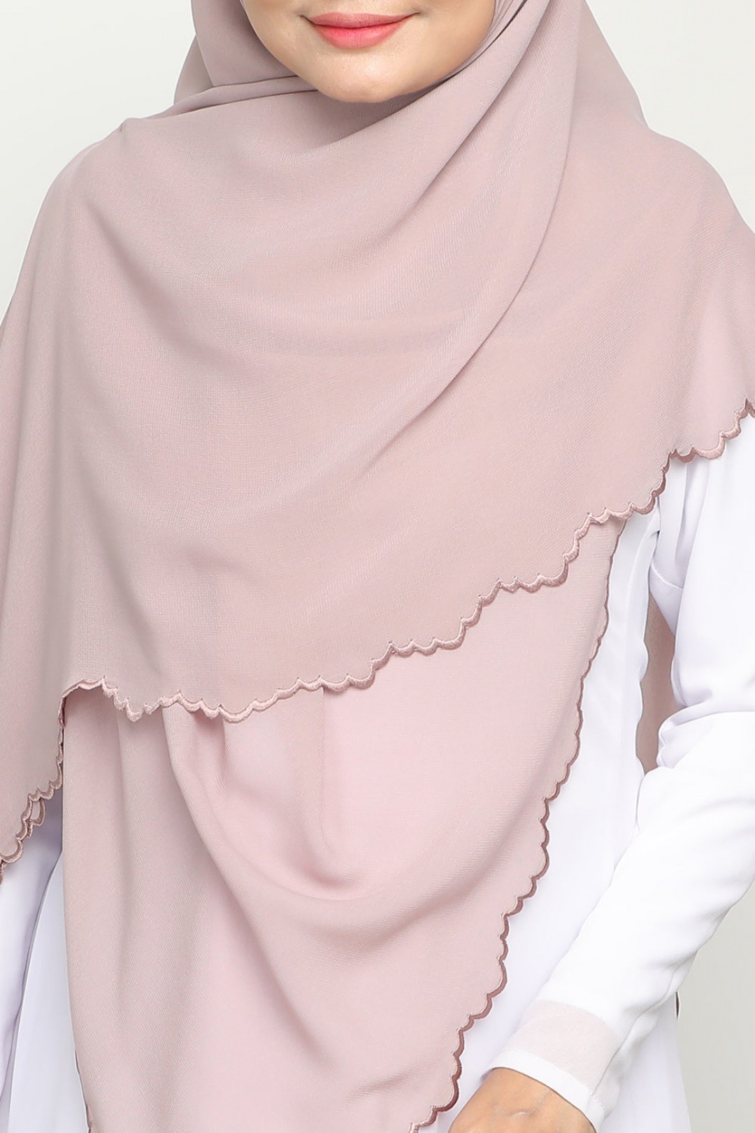 Bawal Sulam Lilac Grey