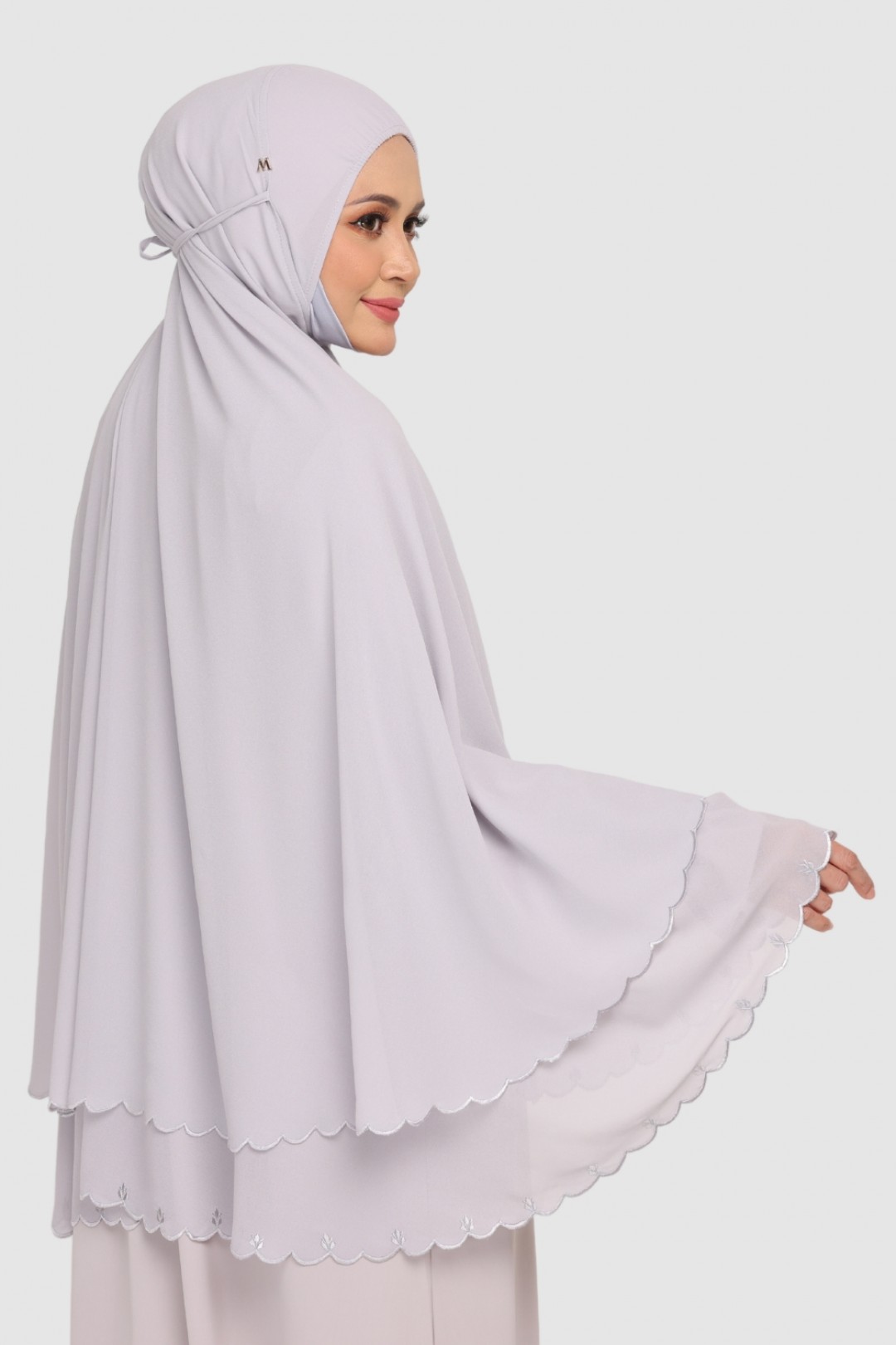 [AS-IS] Mini Telekung Fatimah Flash Grey