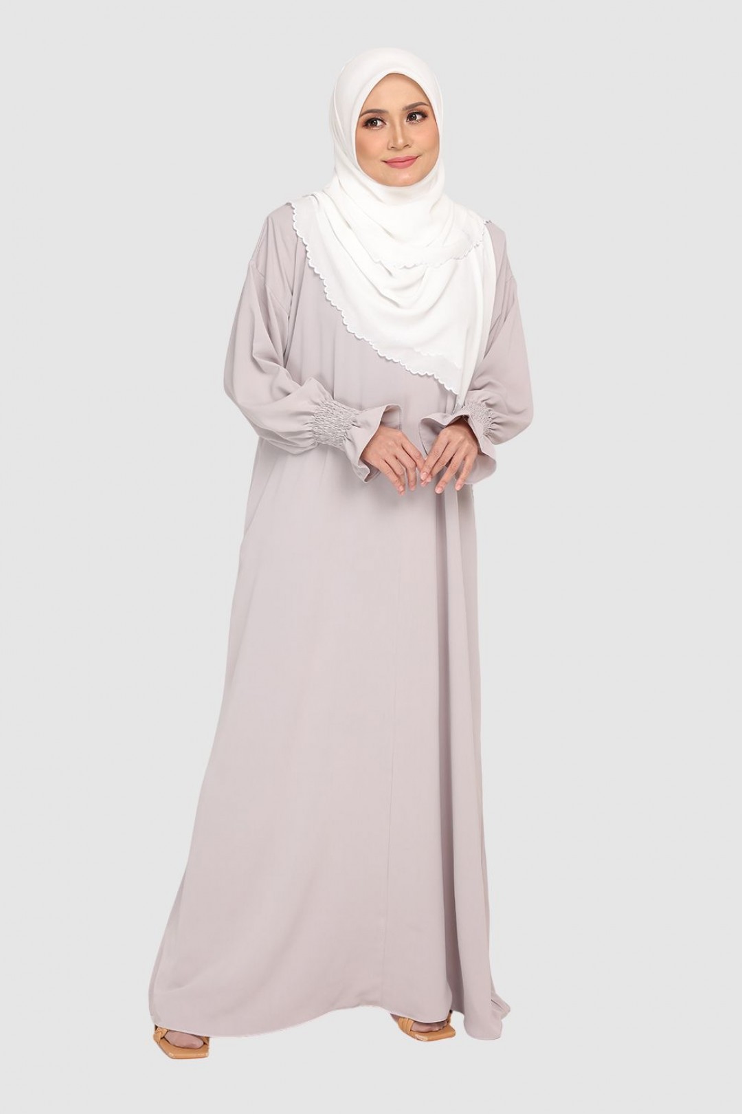 [AS-IS] Mini Telekung Fatimah Flash Grey