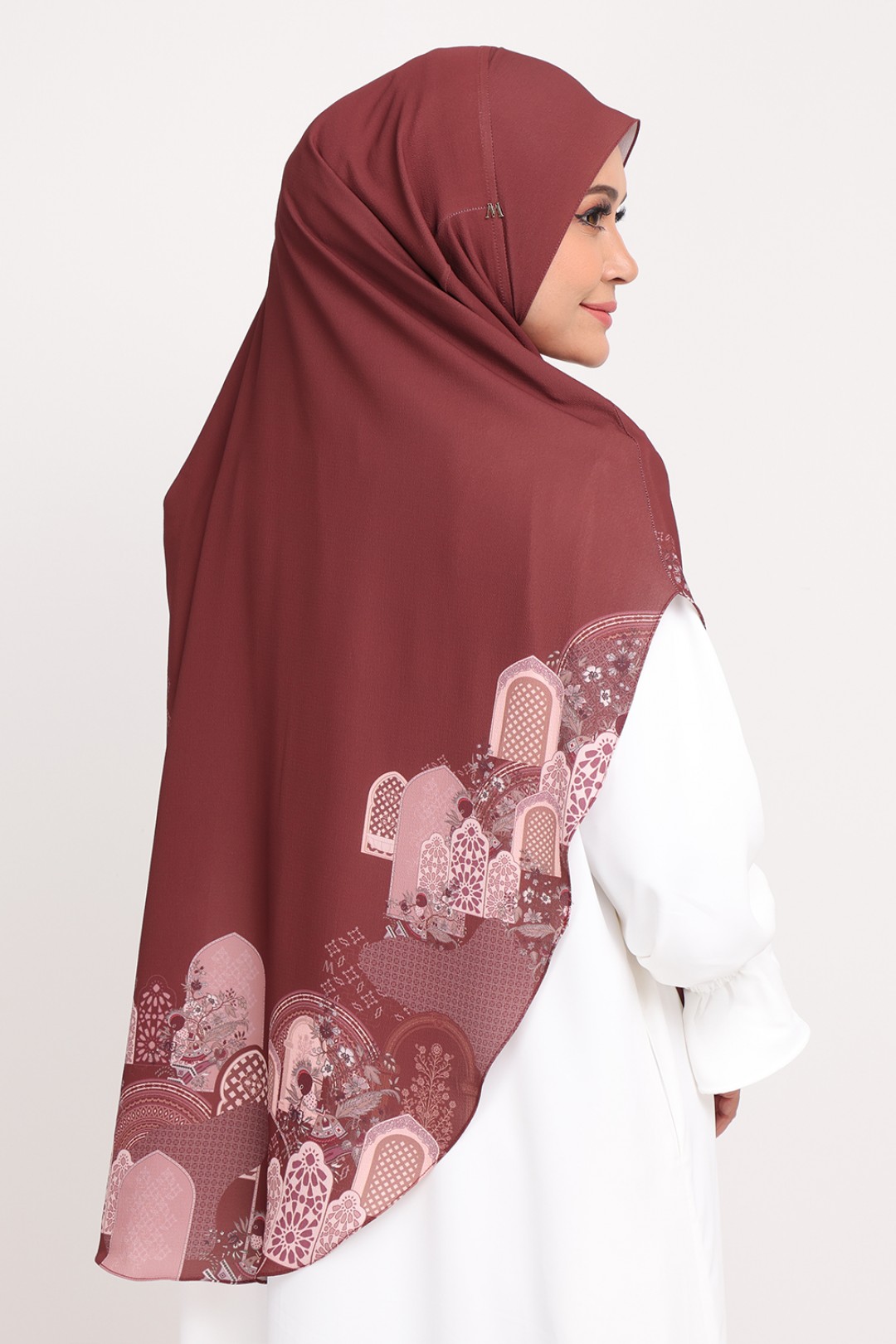 [AS-IS]-Umma Printed Raudhah Red Beans