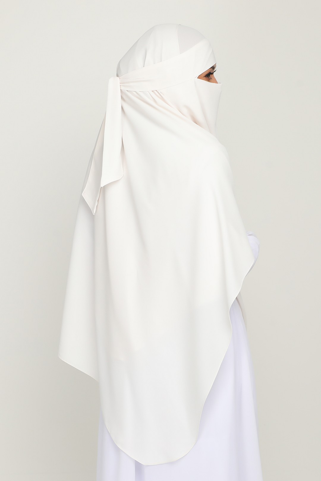 [AS-IS]- Niqab Milky White