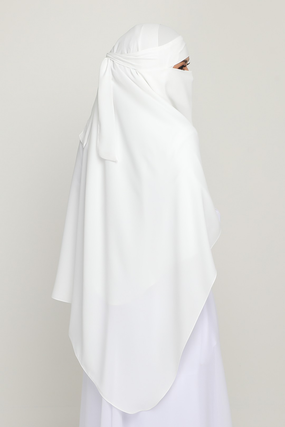 [AS-IS]- Niqab Pure White