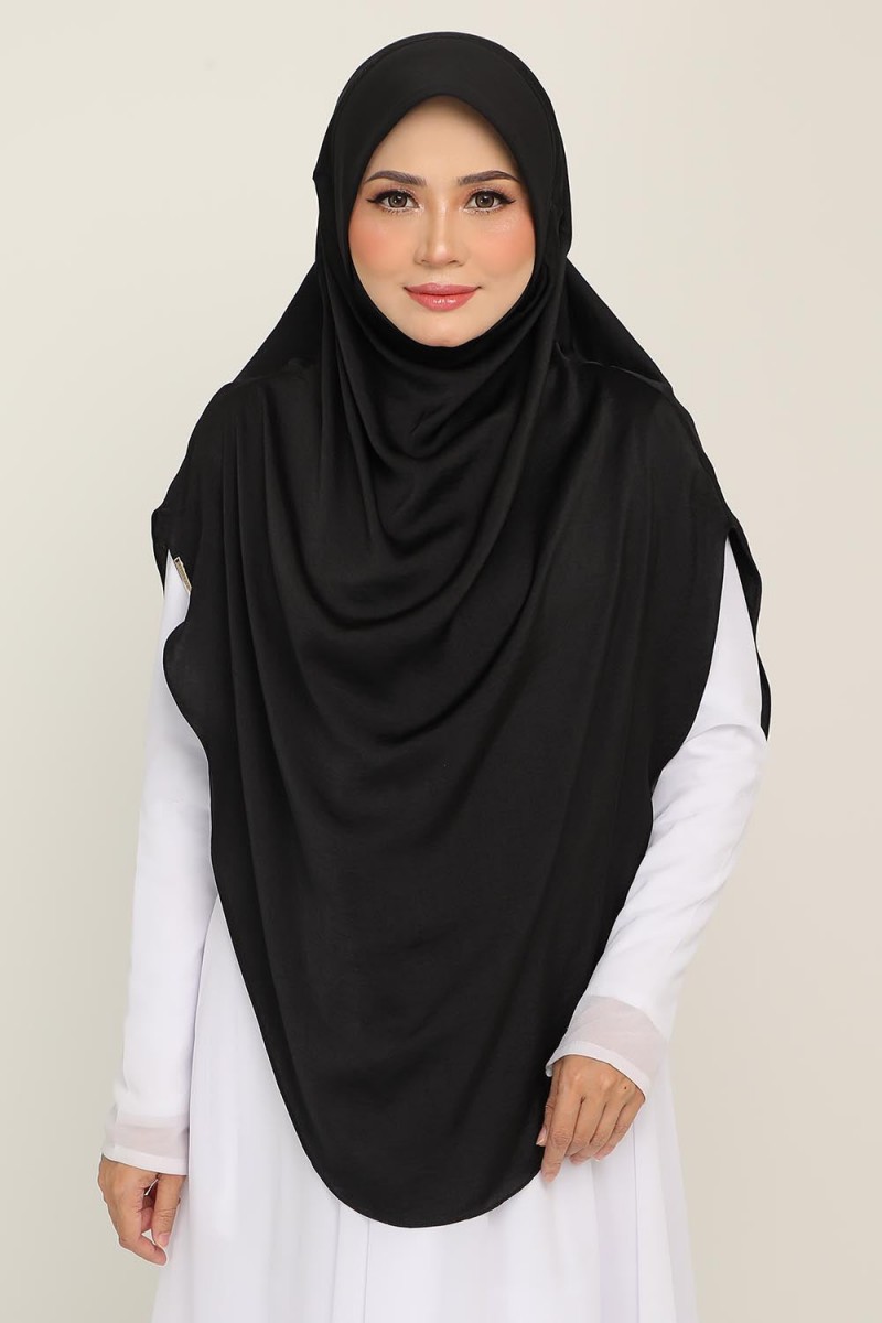As-Is Sarung Umma Awning Crumple Black Coat