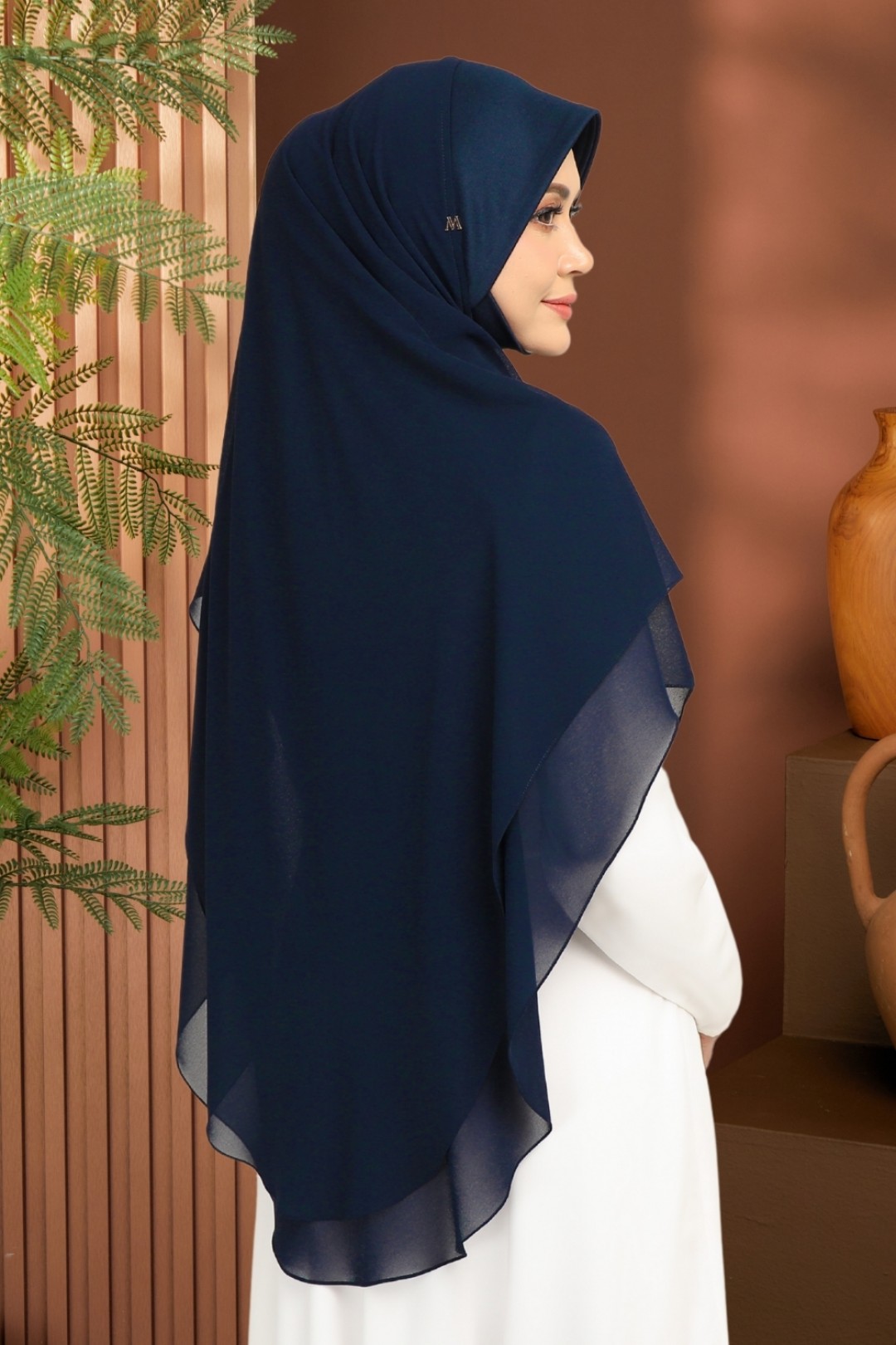 Khimar 2-Layer Royal Blue