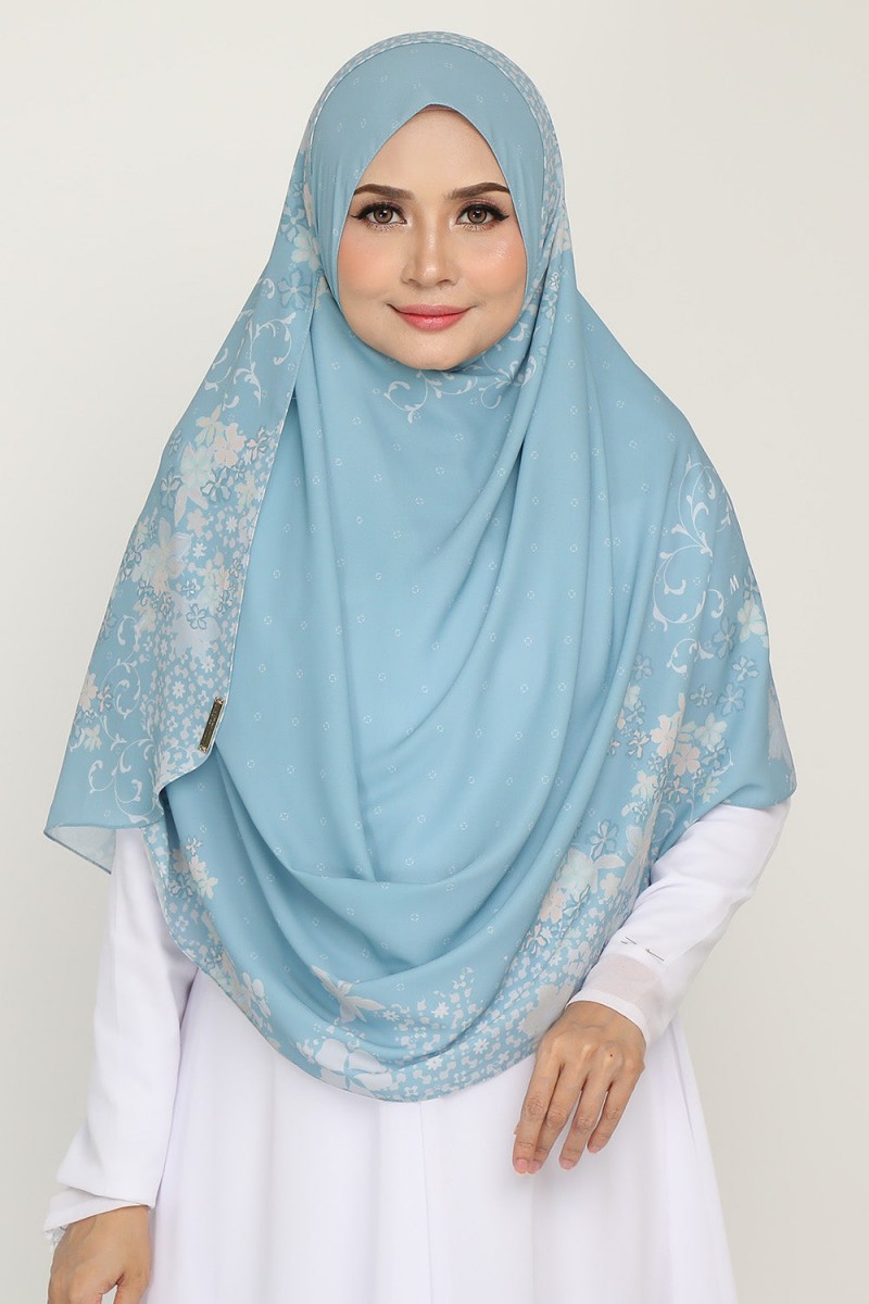 Instant Printed Khamsiyyah Celeste Teal