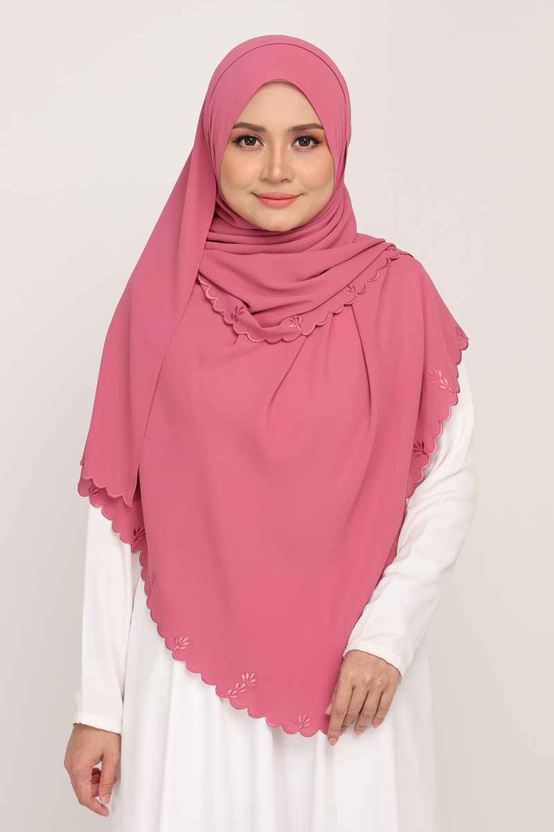 [AS-IS]-Shawl Sulam Cerice Puce