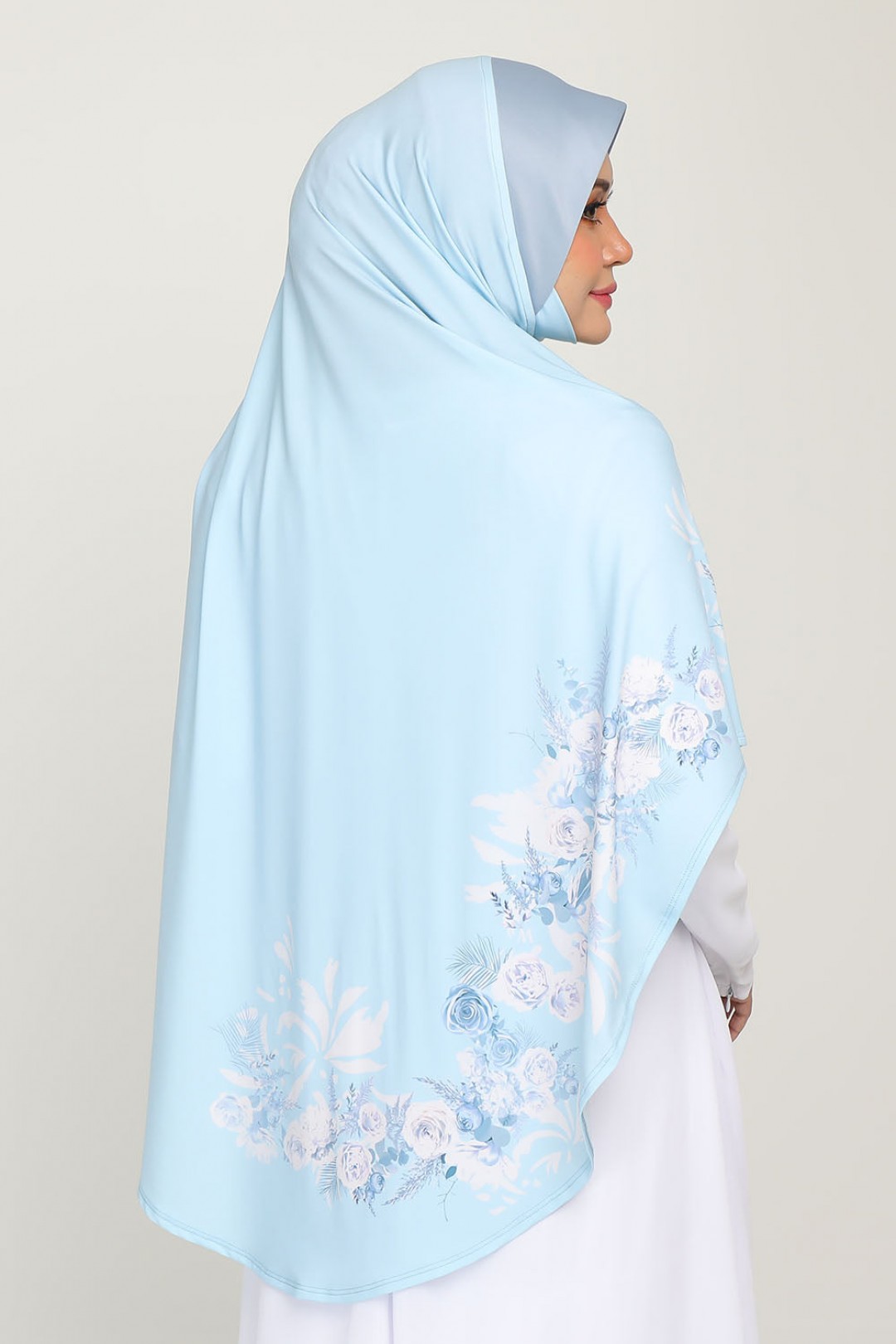 As-is Sarung Printed Zahra Crystal Blue