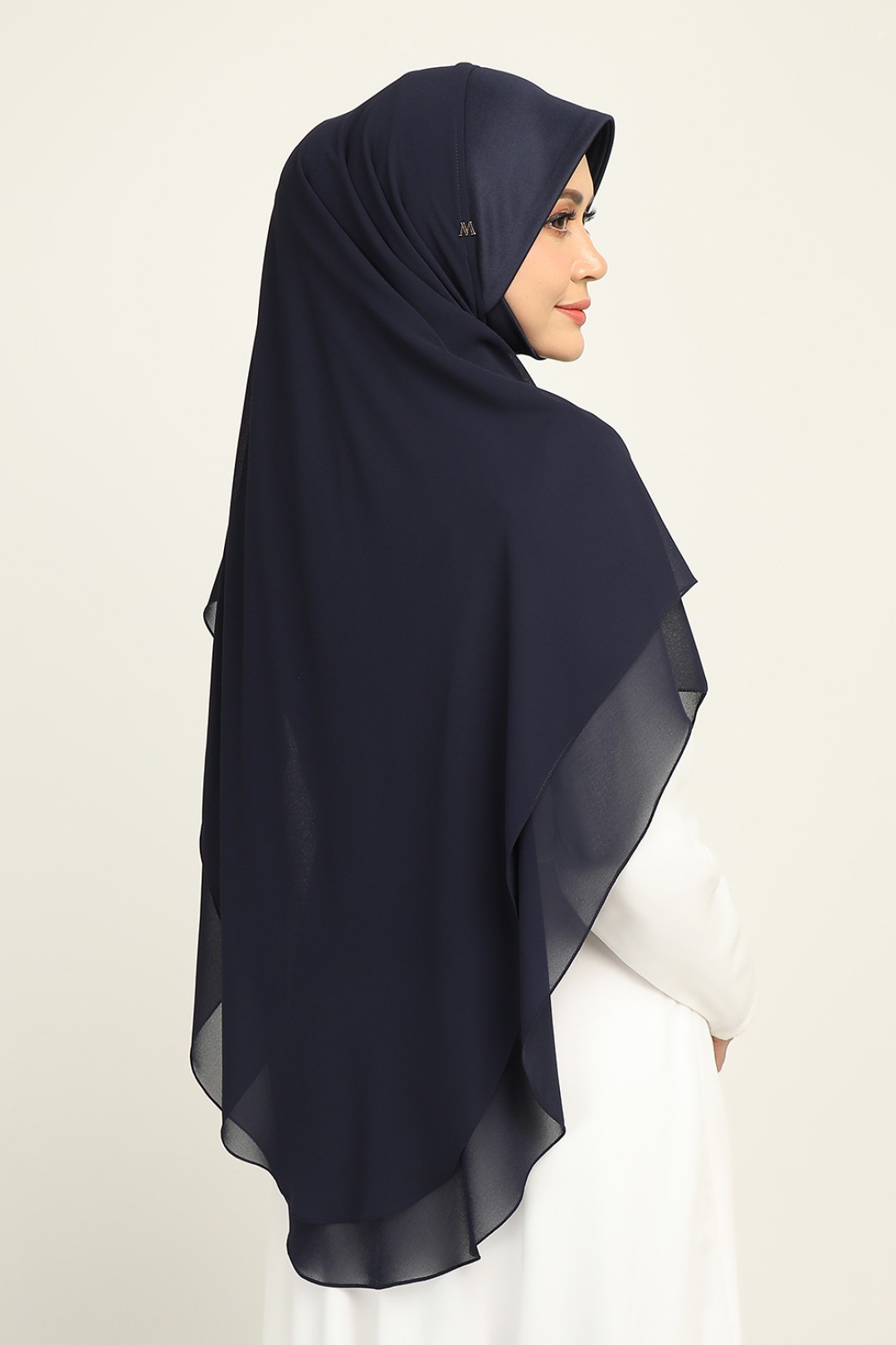 Khimar 2-Layer Ezrak Blue