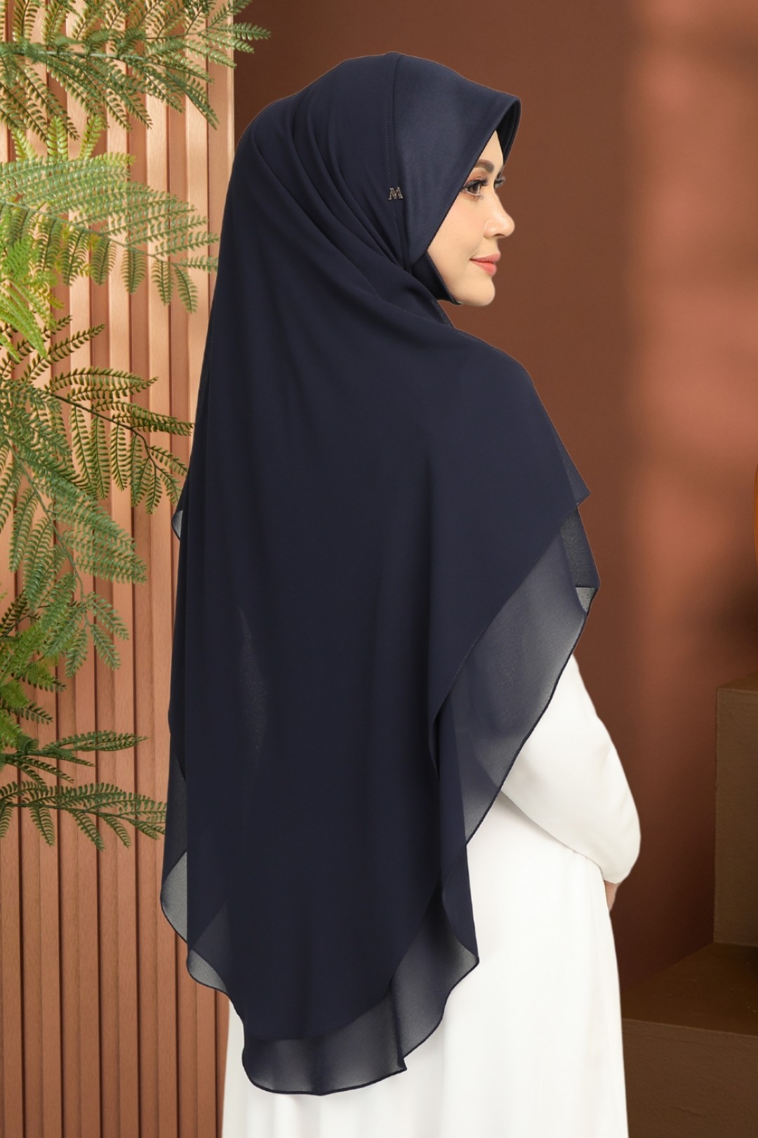 Khimar 2-Layer Ezrak Blue