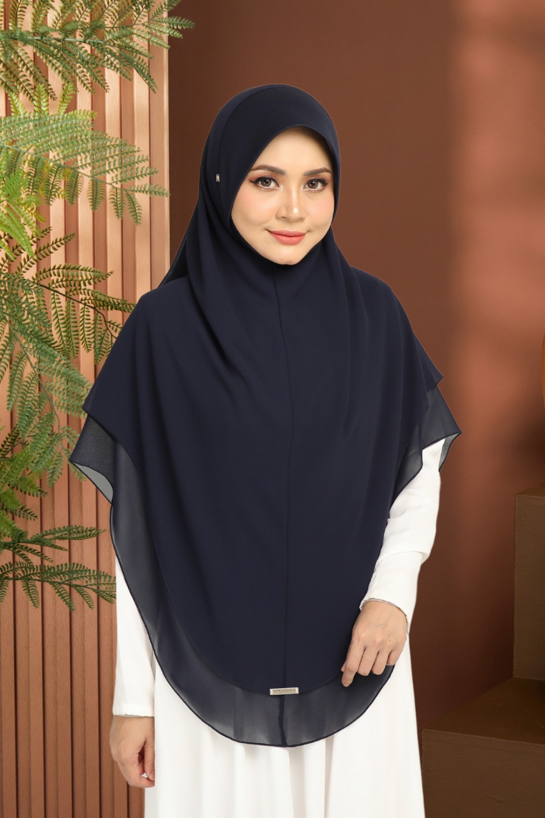Khimar 2-Layer Ezrak Blue