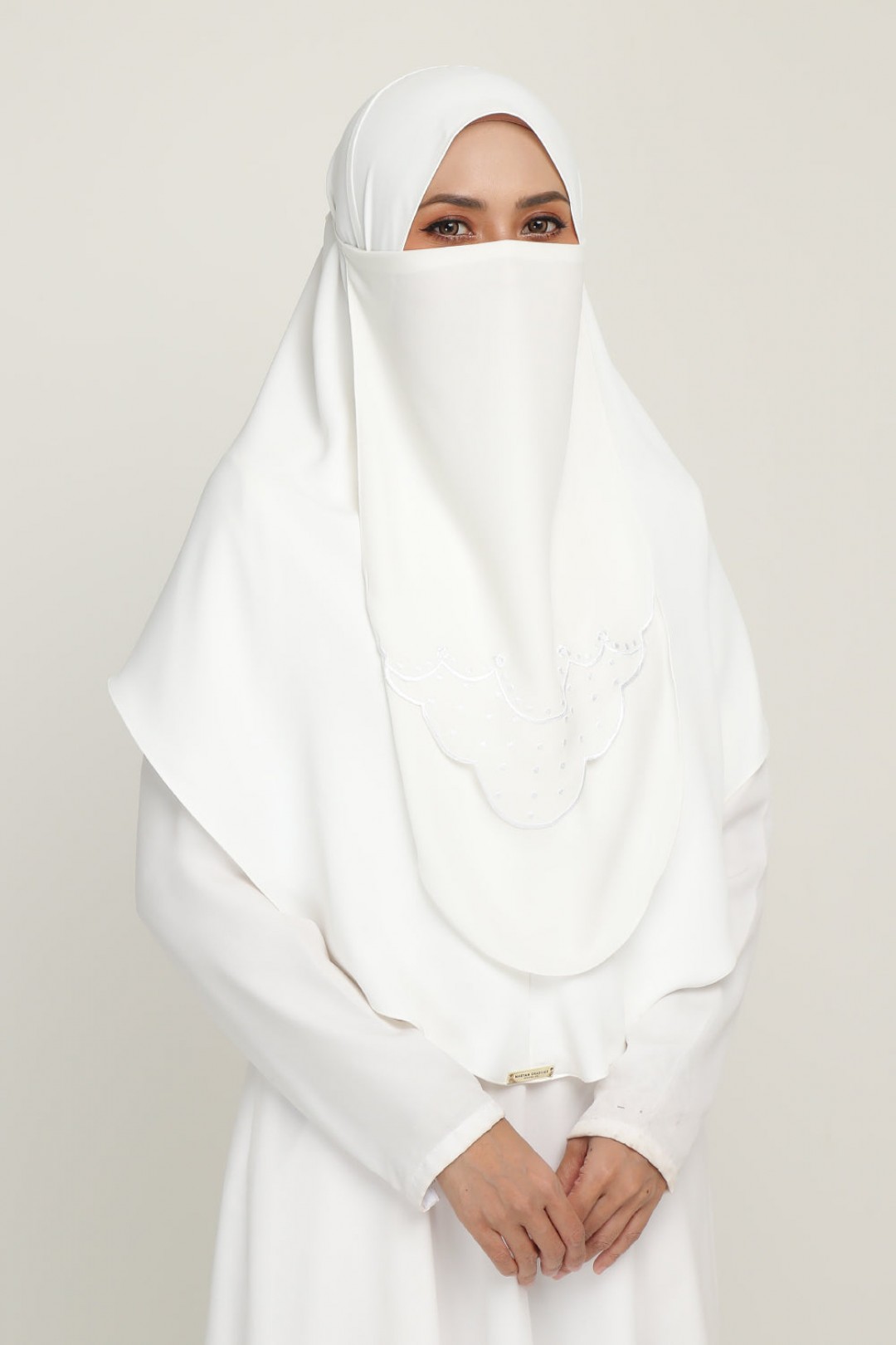 Purdah Sulam Jade White