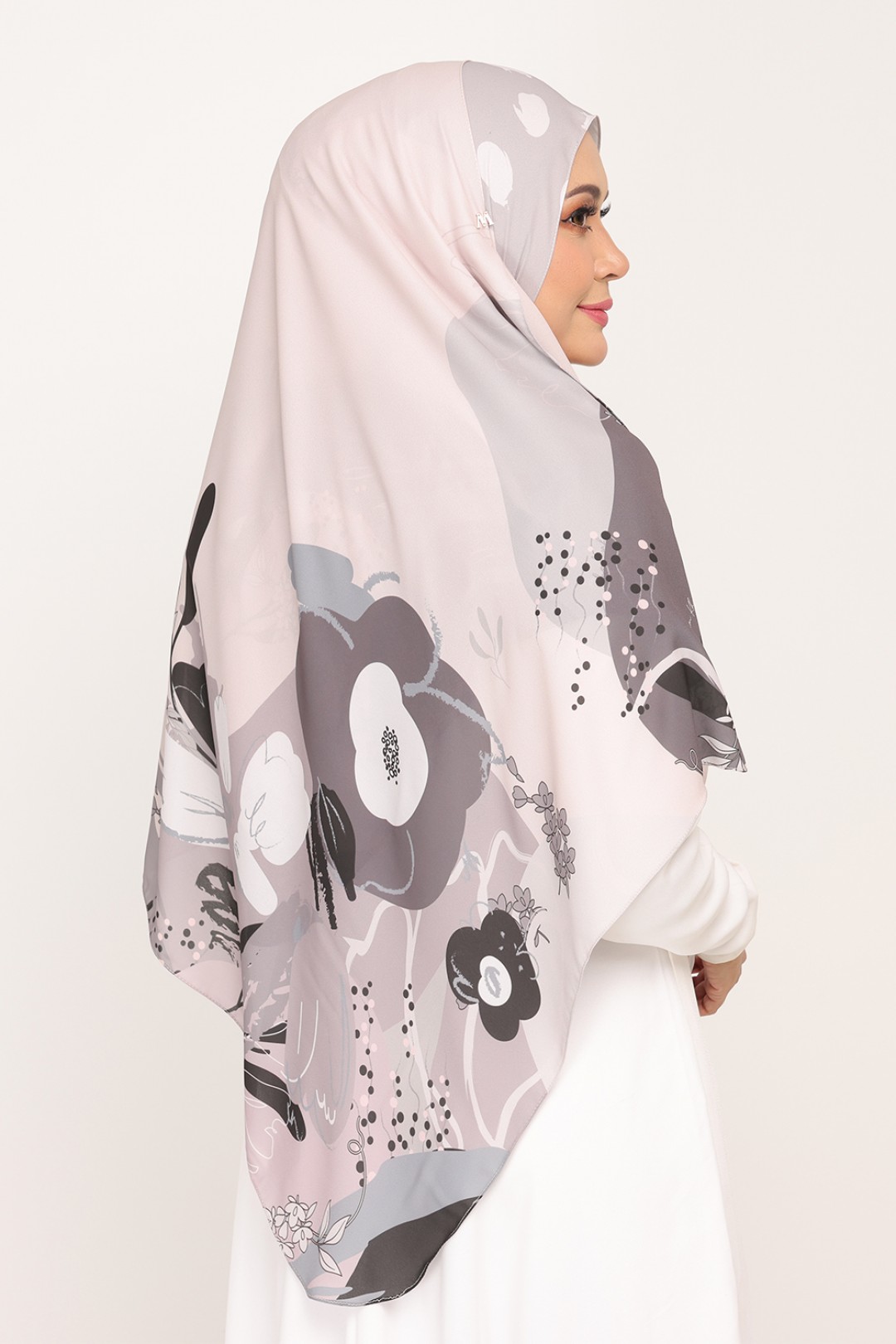 [AS-IS]-Instant Printed Kiara Khaki Ash
