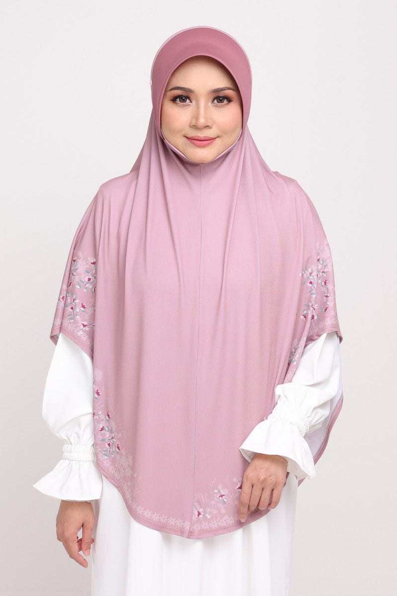 [AS-IS]-Sarung Printed Radiyyah Lavender Plum