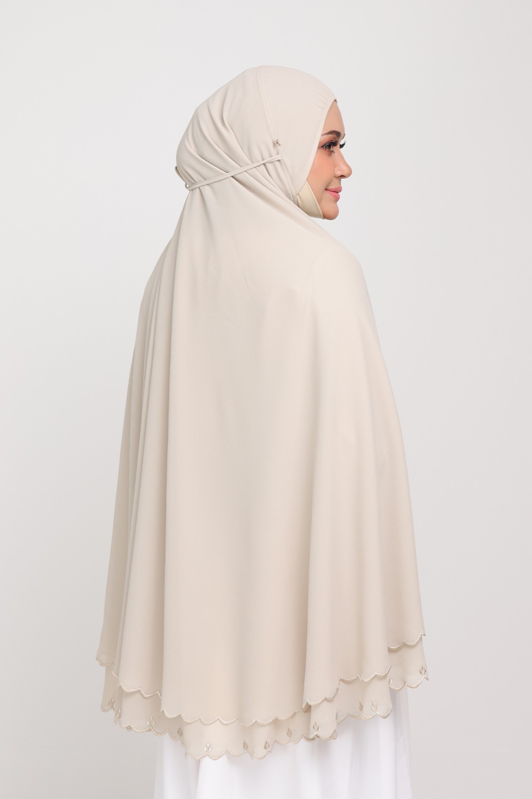 Mini Telekung Fatimah Baby Pink
