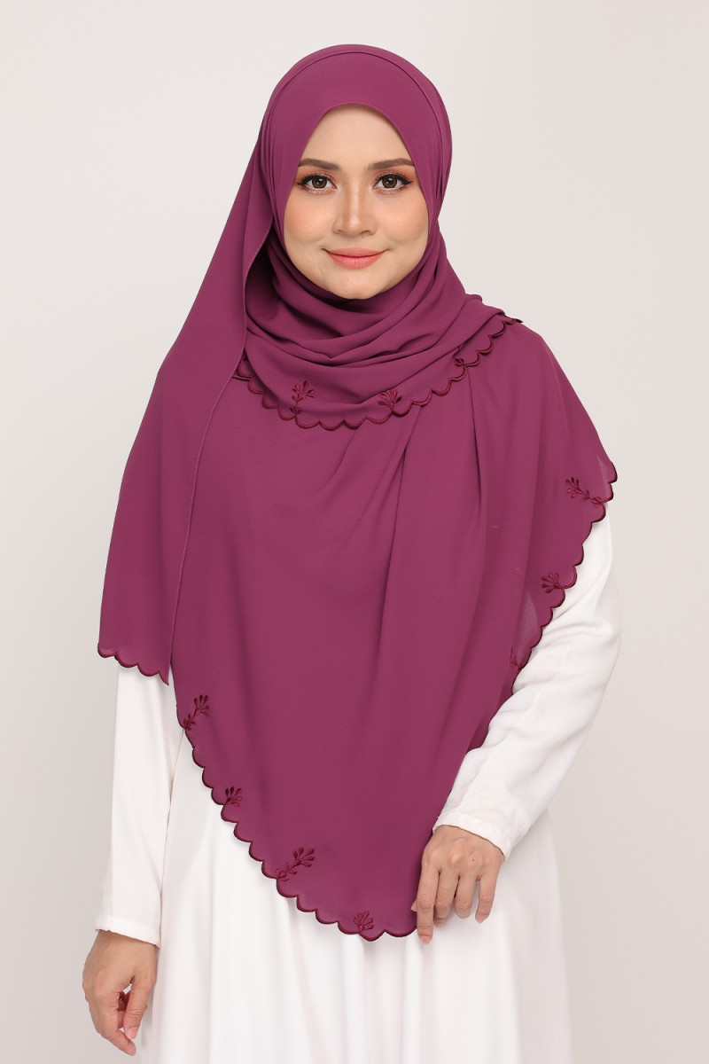 [AS-IS]- Shawl Sulam Magenta Blush
