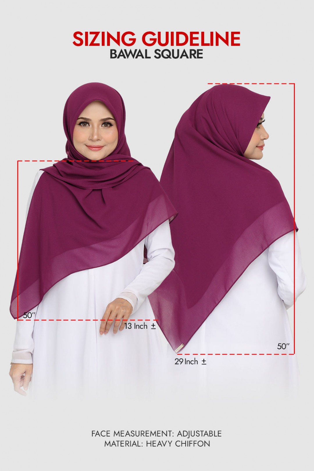 Bawal Square White