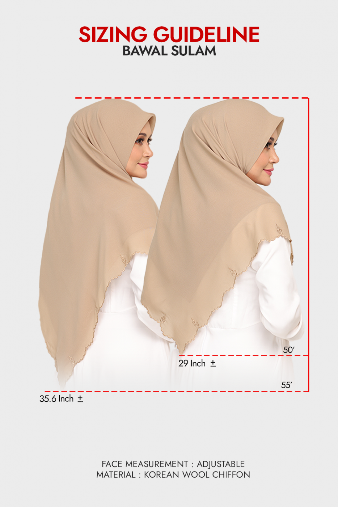 Bawal Sulam Coyote Brown