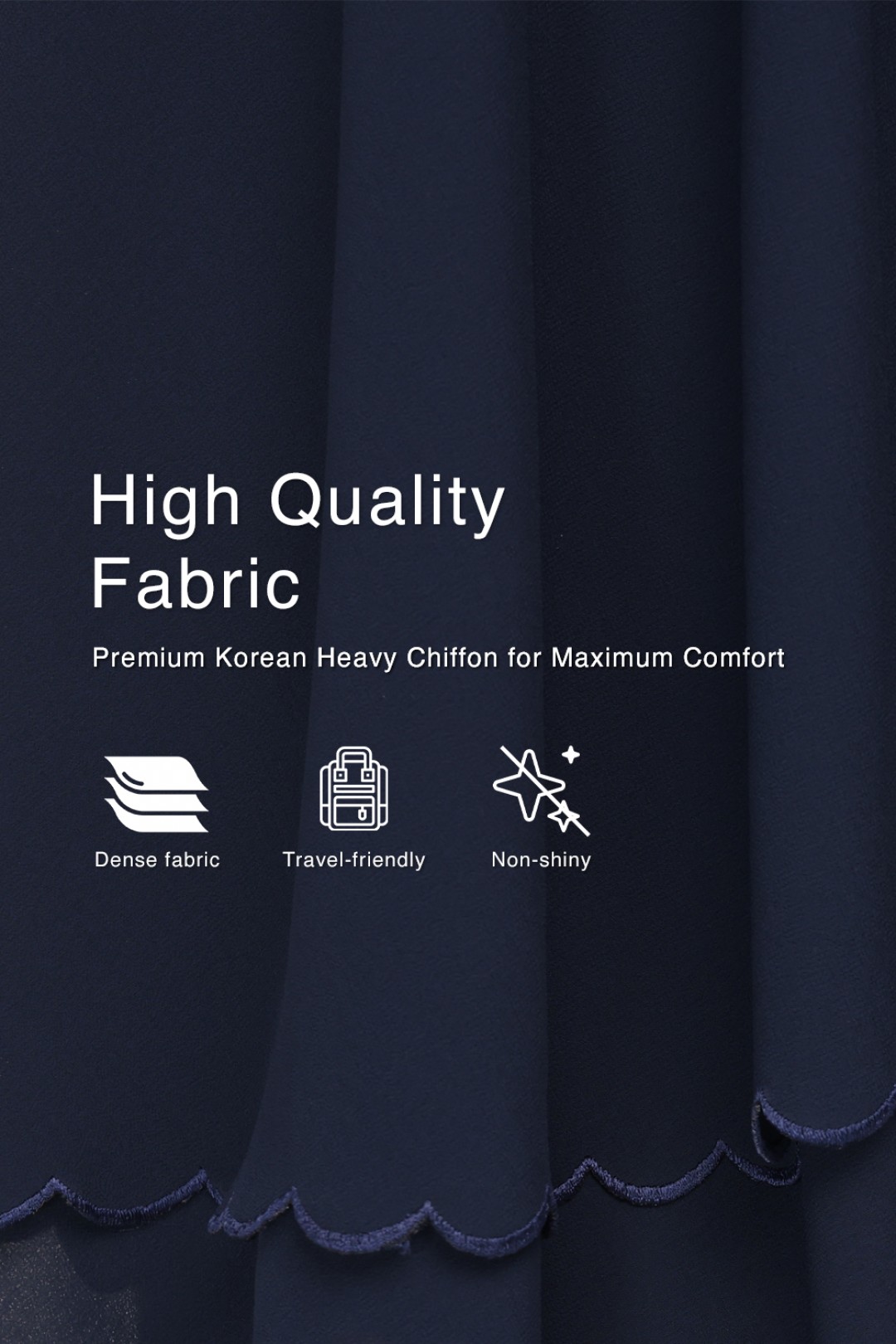 Jubah Rajwa Luxe Black X MT Fatimah Diamond Blue