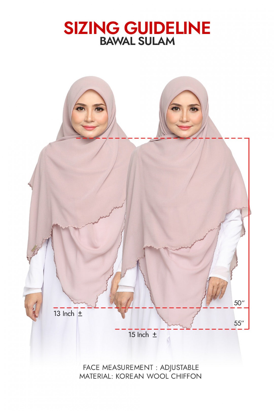 Bawal Sulam Lilac Grey