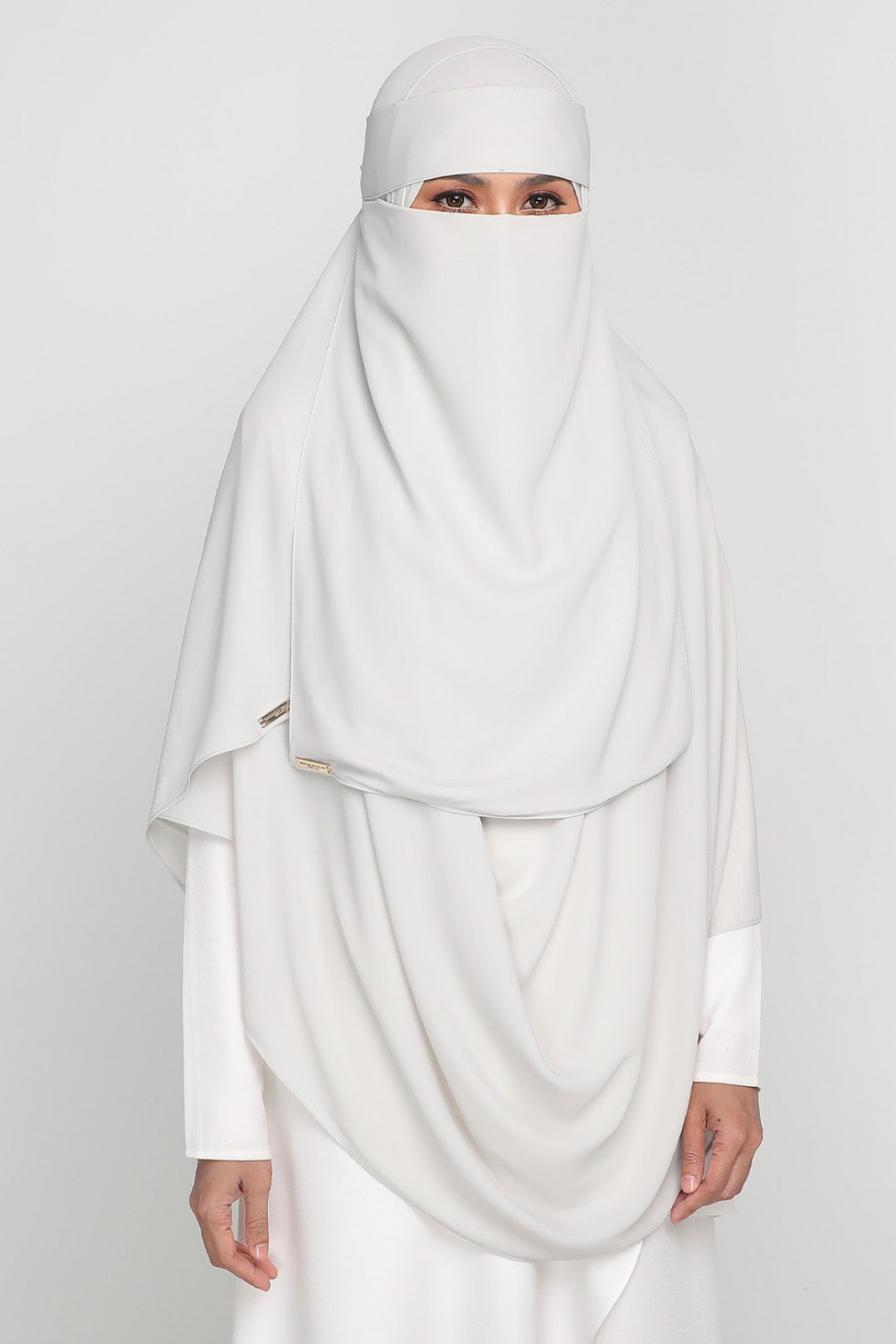 As-Is Niqab Soft Silver