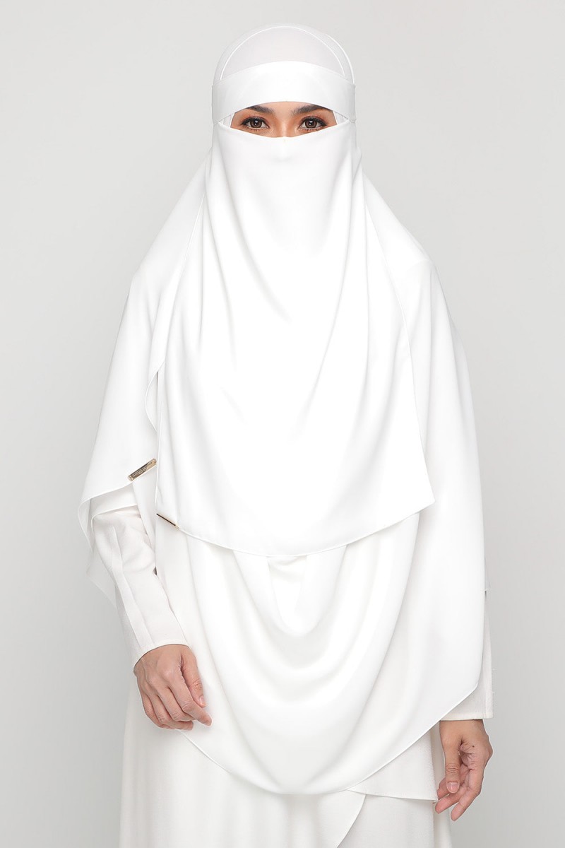As-Is Niqab Pure White