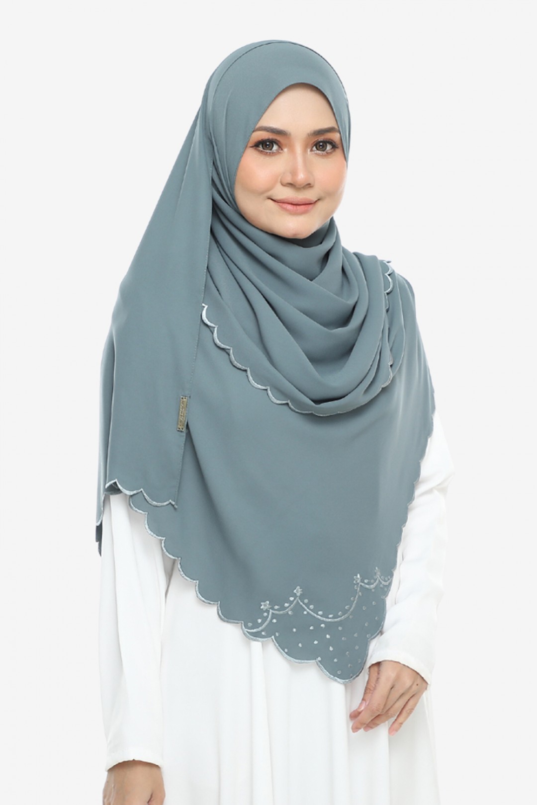 Shawl Sulam Pansy Cool Ash