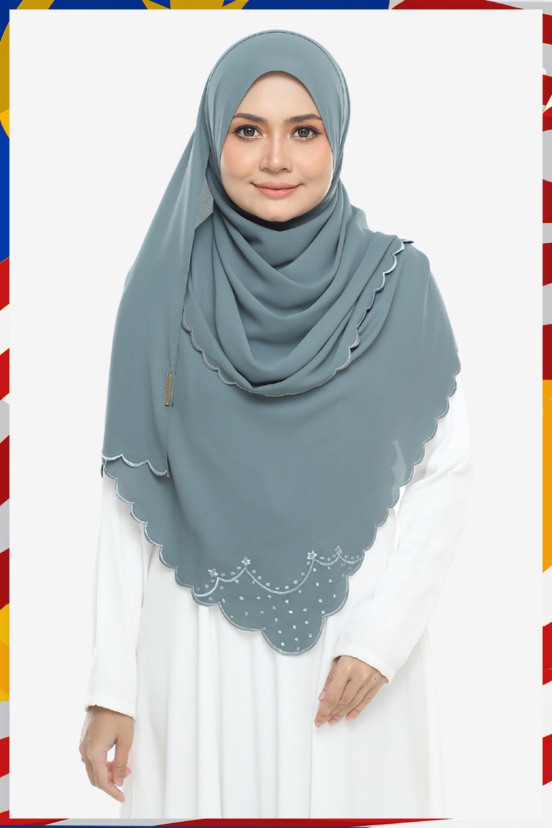 As-Is Shawl Sulam Pansy Cool Ash