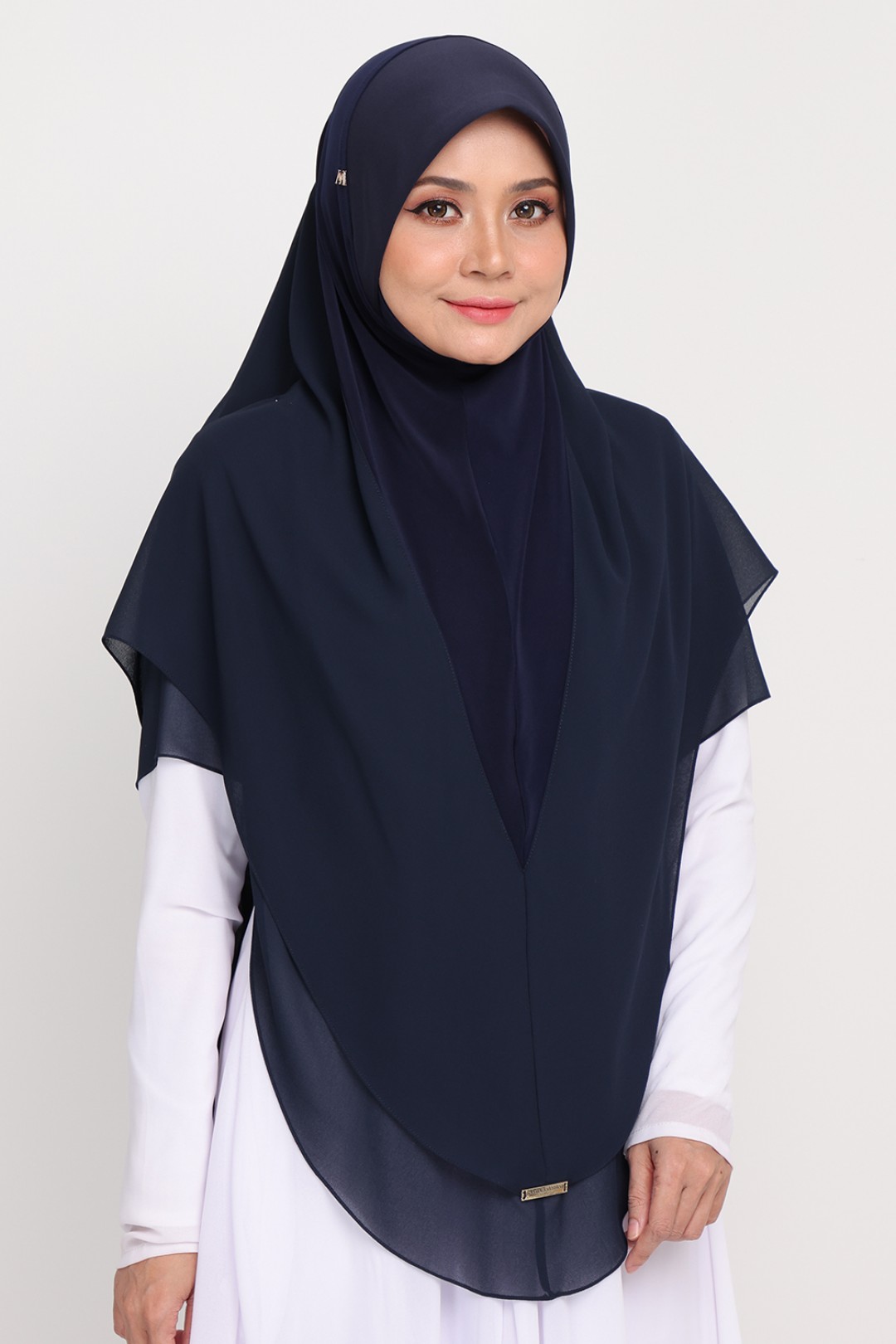 Khimar 3 Layer Prussion Navy