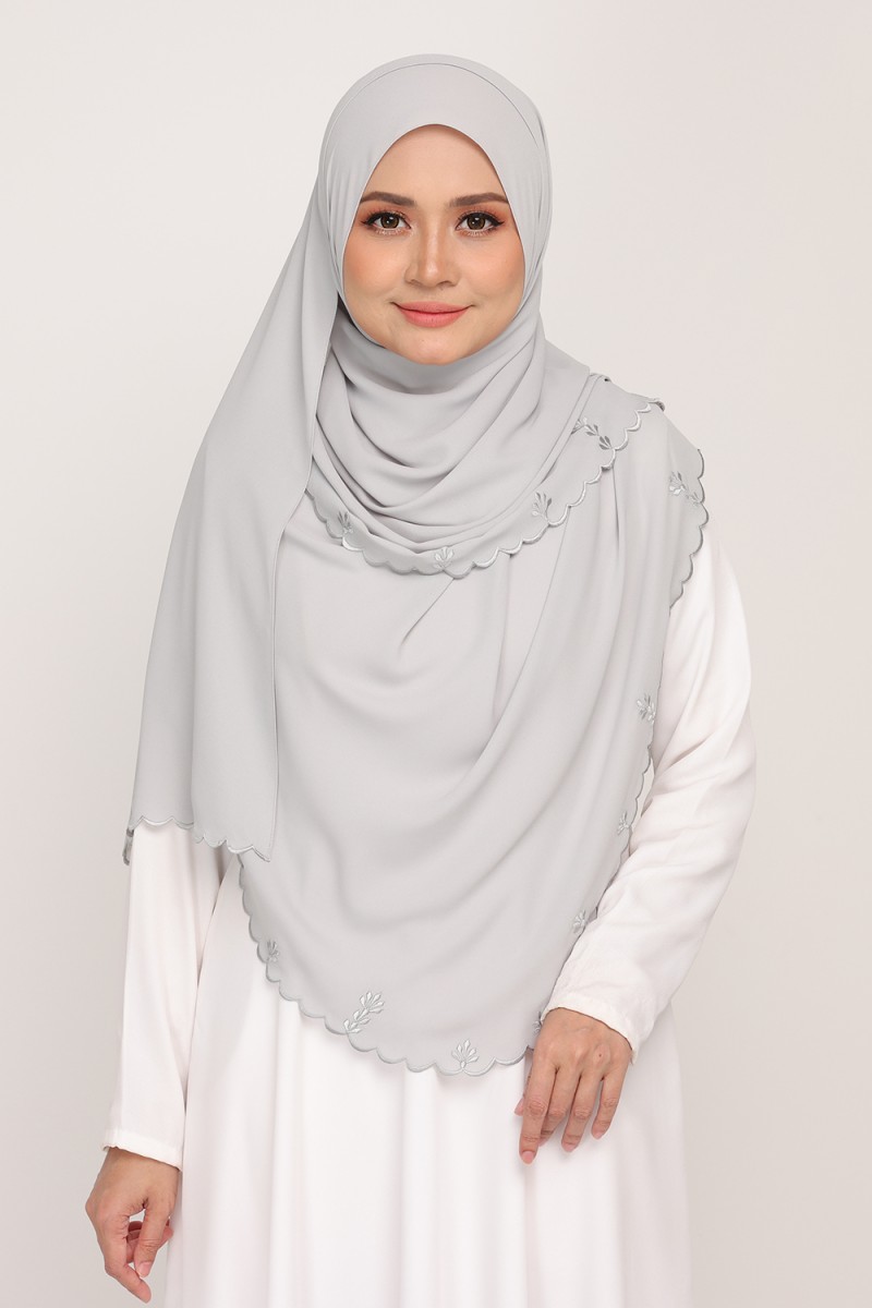 [AS-IS]-Shawl Sulam Silver Flash