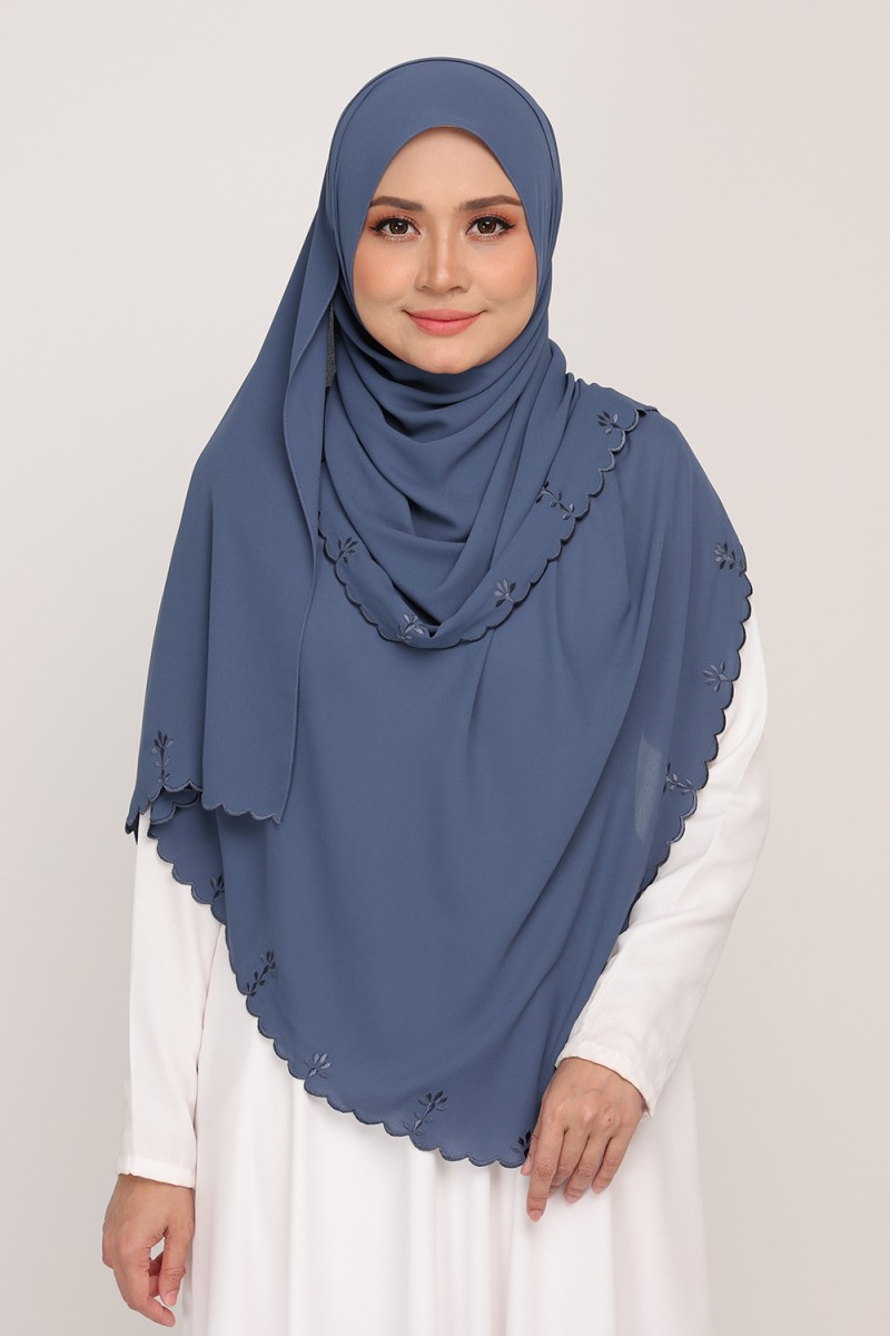 [AS-IS]-Shawl Sulam Slate Charcoal
