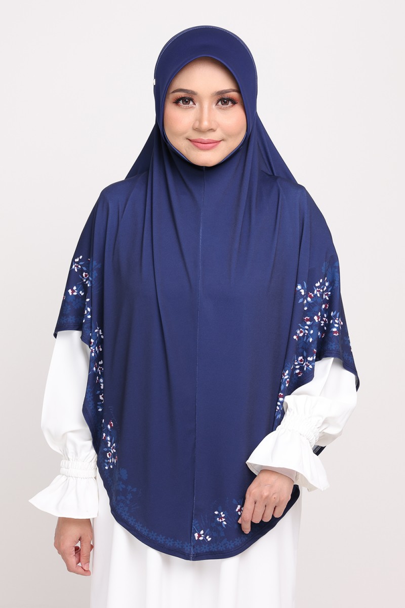 [AS-IS]-Sarung Printed Radiyyah Space Indigo