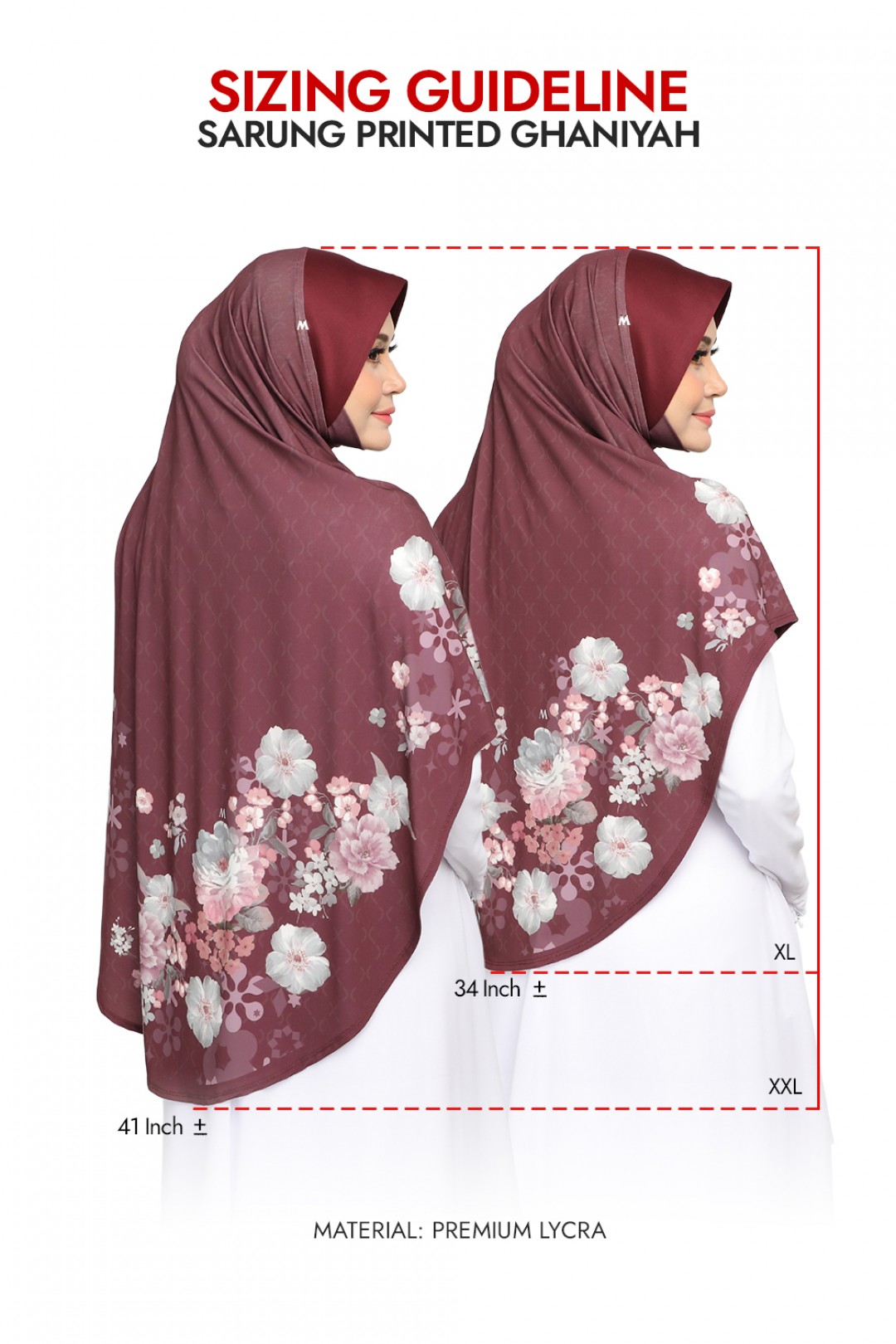 Sarung Printed Ghaniyah Iris Mauve