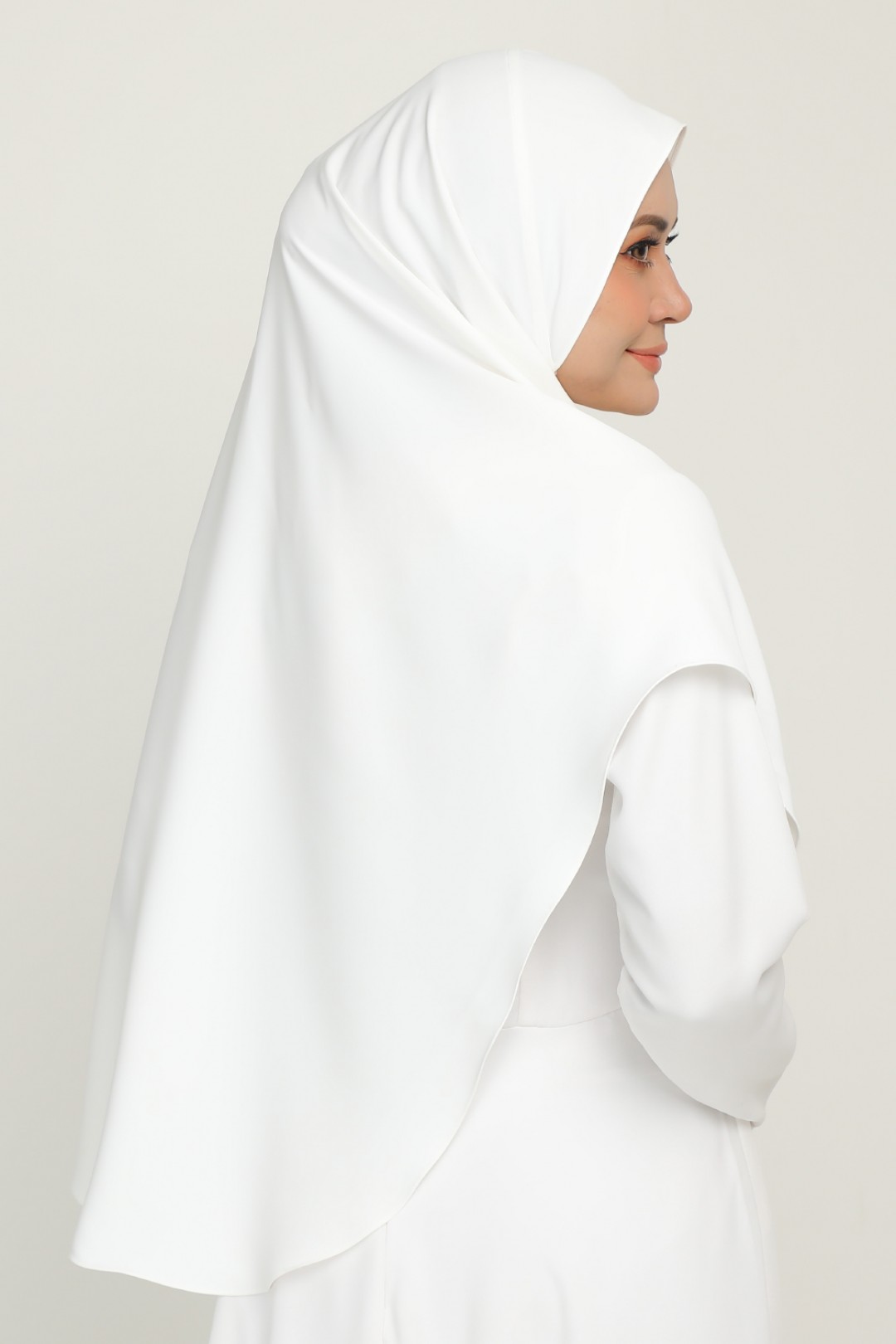 Shawl Ummi White Cotton