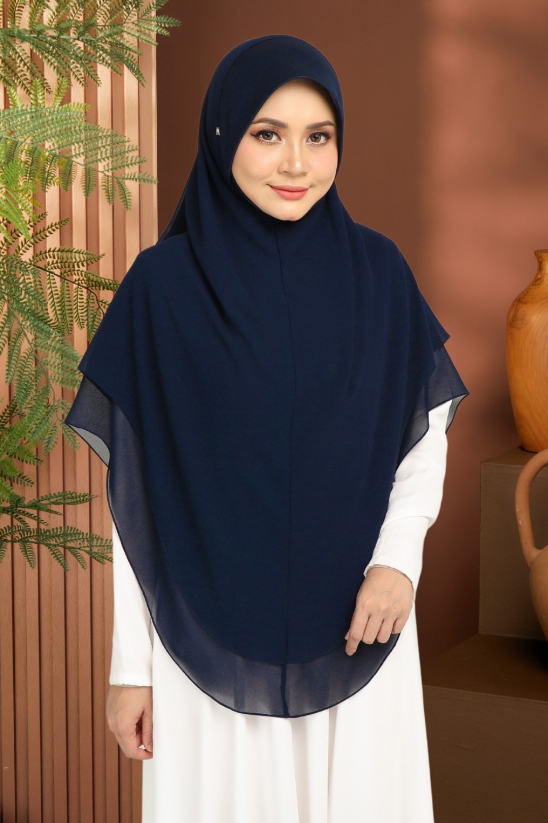 Khimar 2-Layer Royal Blue