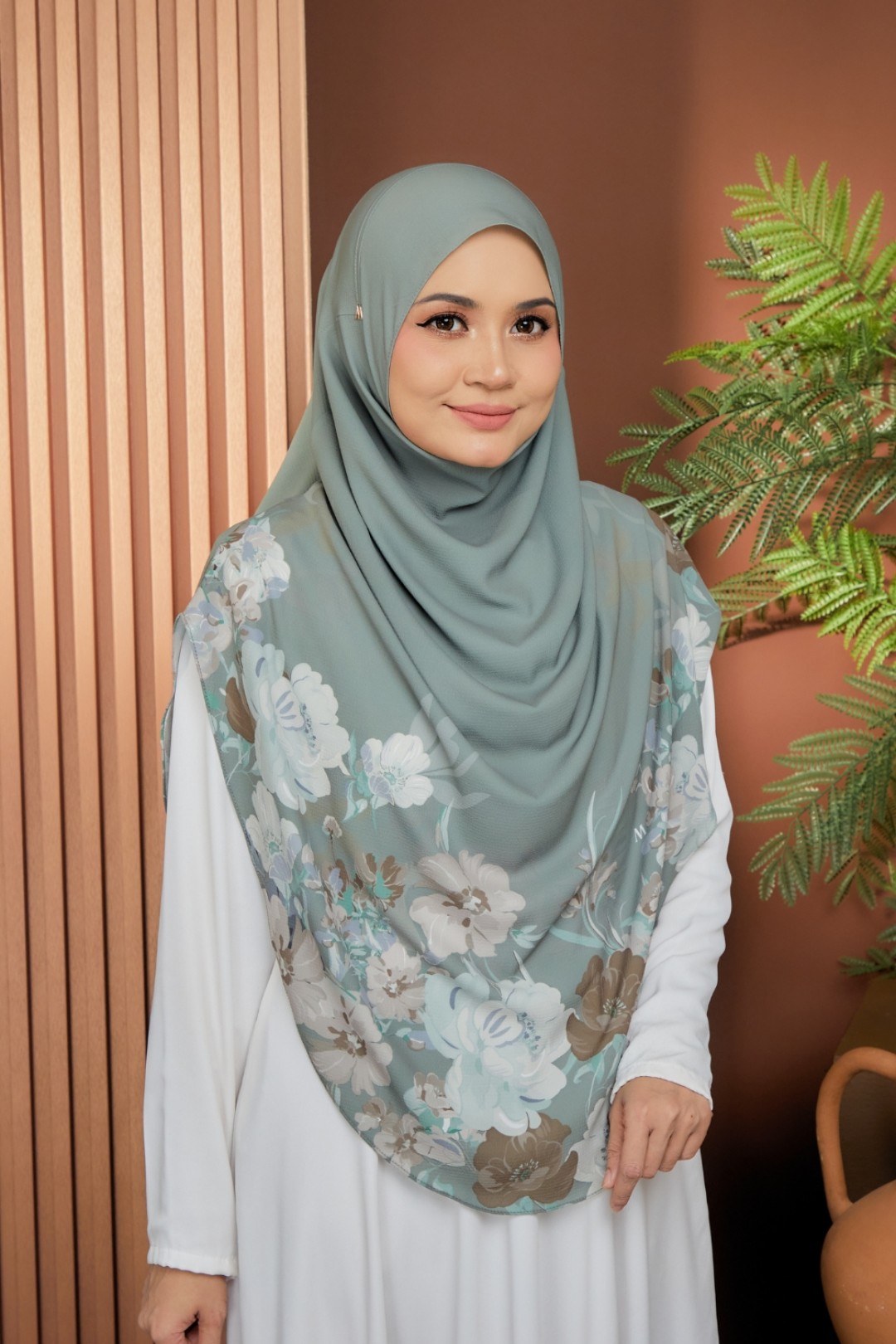 Umma Printed Budi Teal Grey