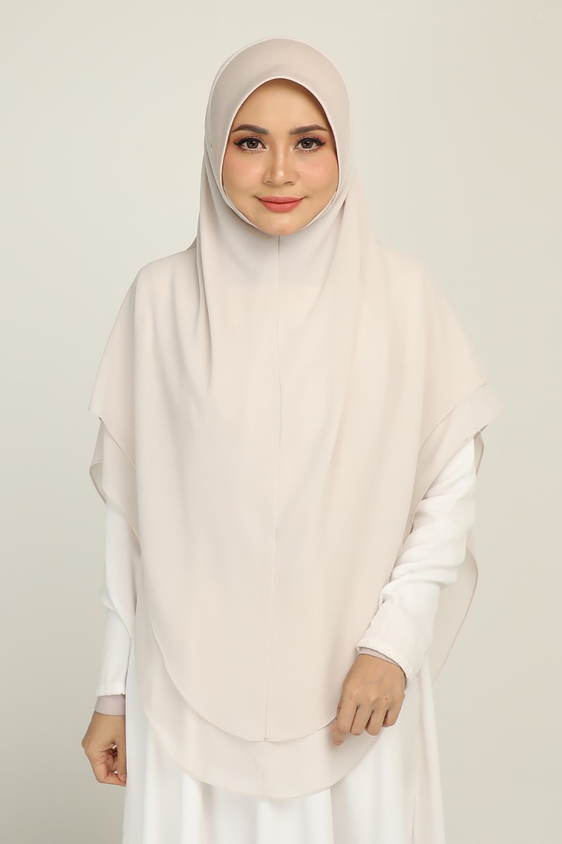 Khimar 2-Layer Thurnee Cream