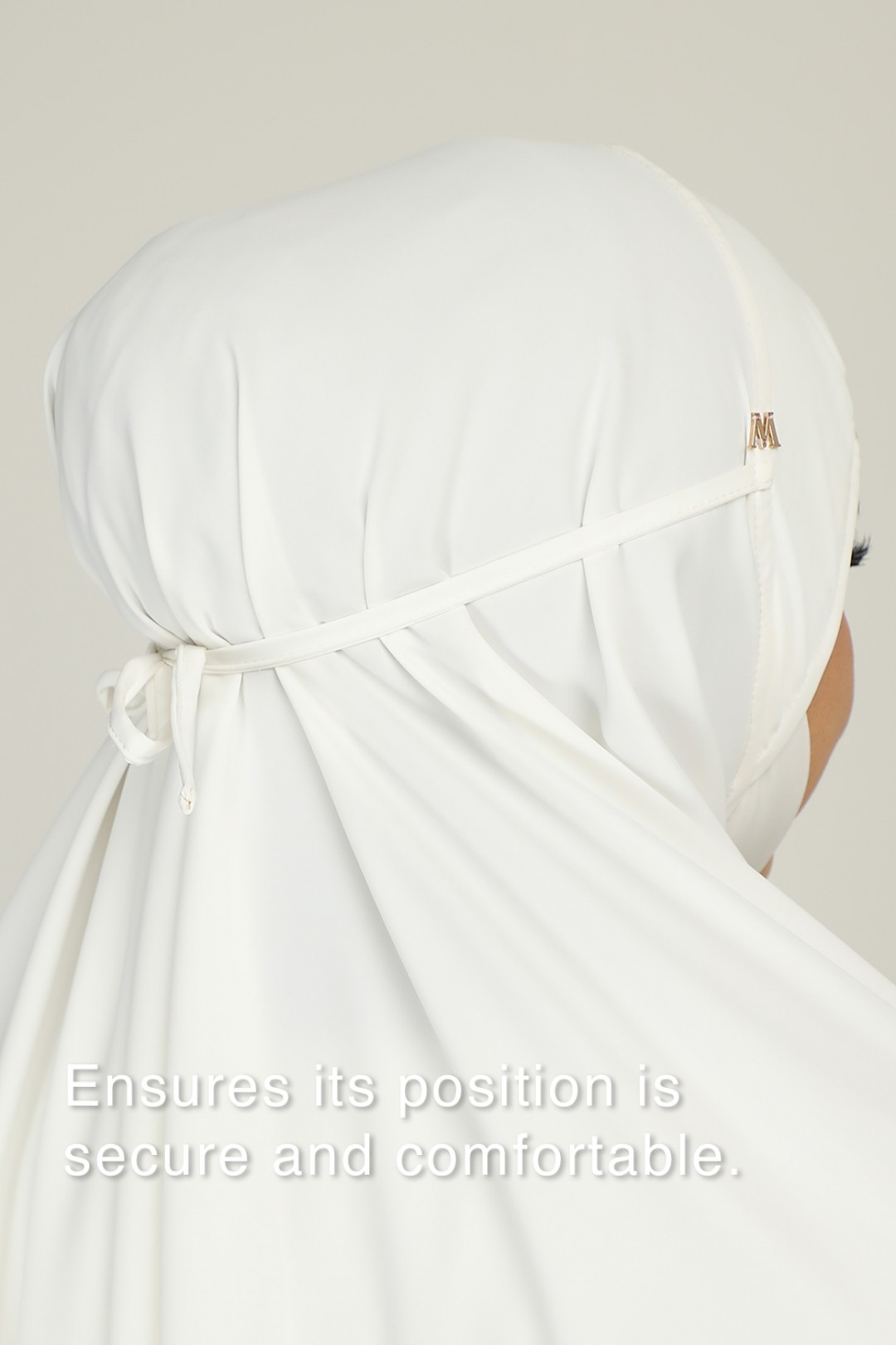 Mini Telekung SriSutra Honey White