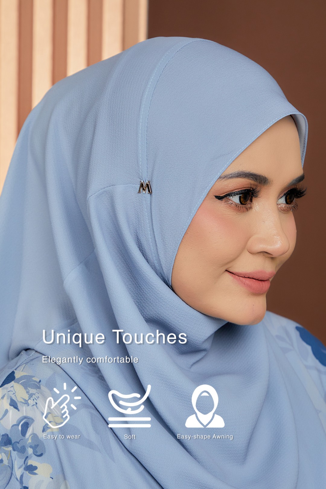 Umma Printed Budi Coral Blossom