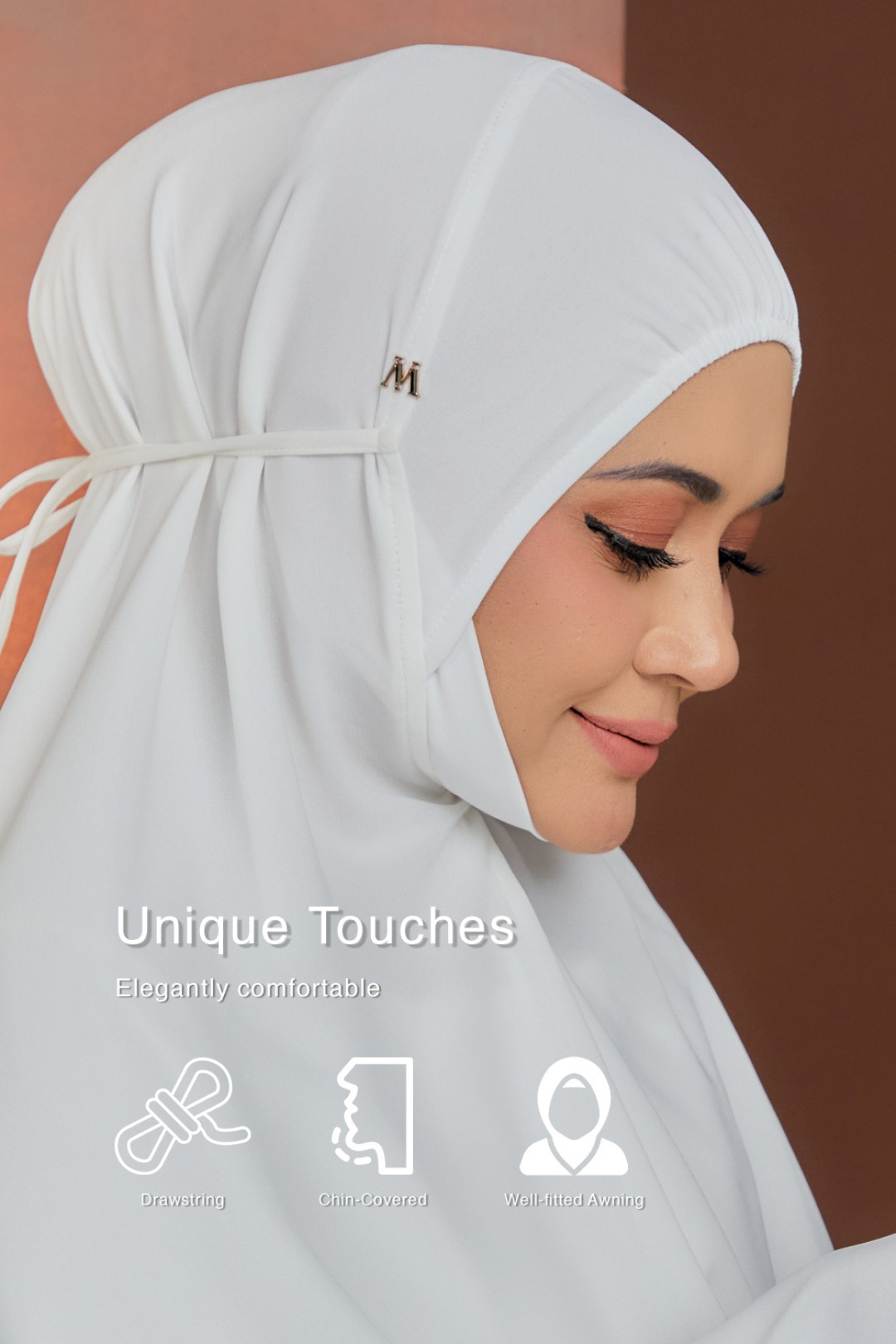 Mini Telekung Fatimah Powder Blue